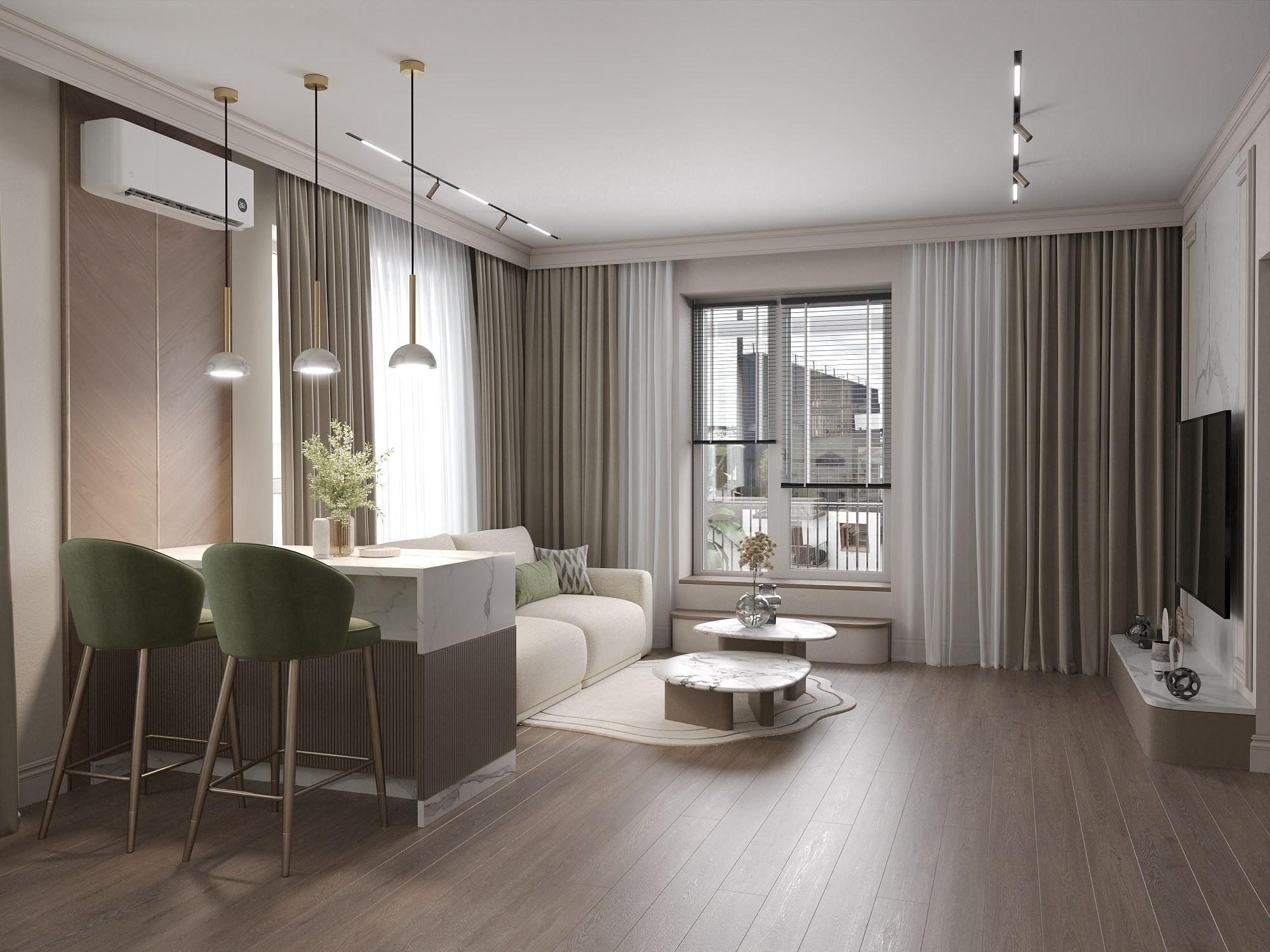 ЖК Хюгге 105 м². БК студия дизайна интерьера