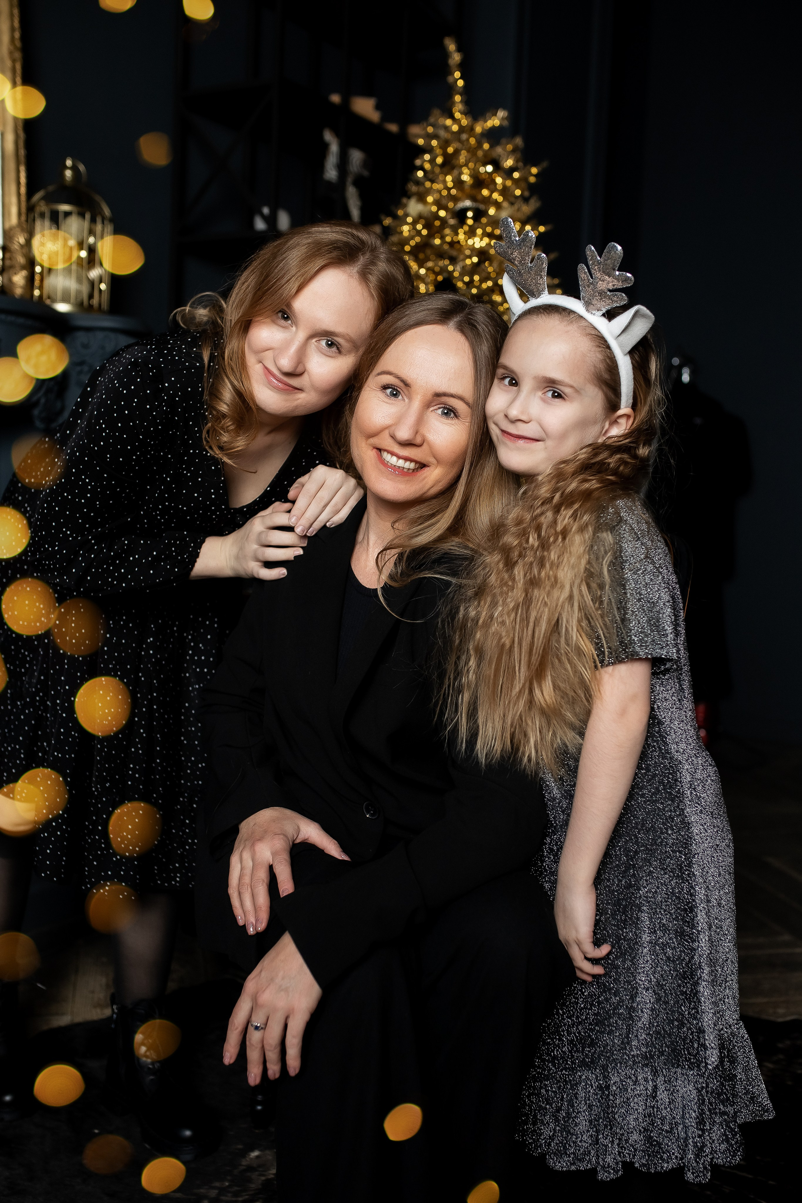 Лена, Юля и Полина! Новогоднее настроение. Профессиональный фотограф, Москва |Видное Елена Елизарова