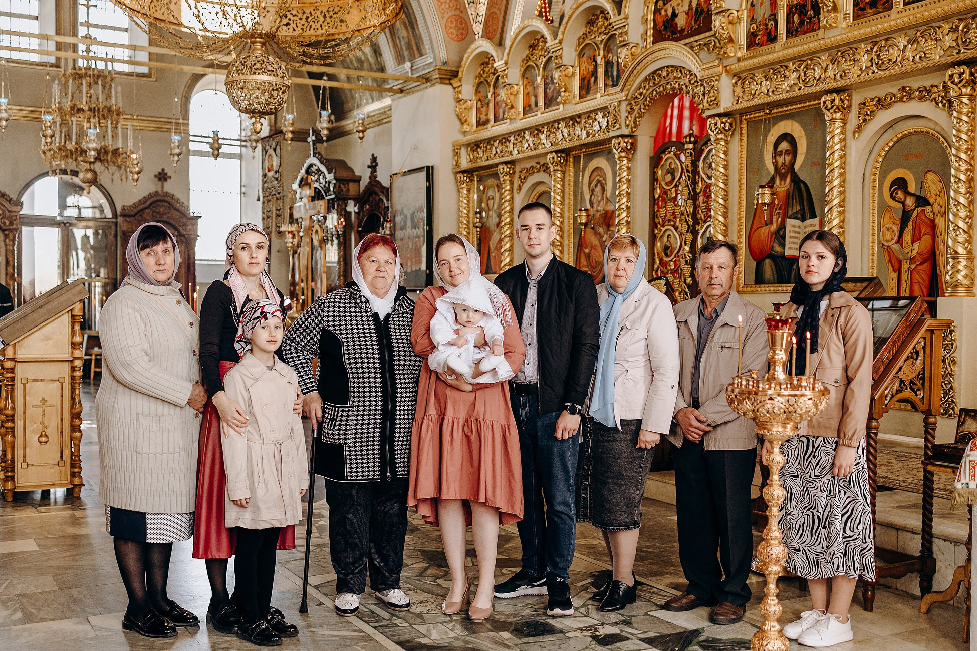 Крещение в Соловцовке. Семейный фотограф в Пензе Мария Левина