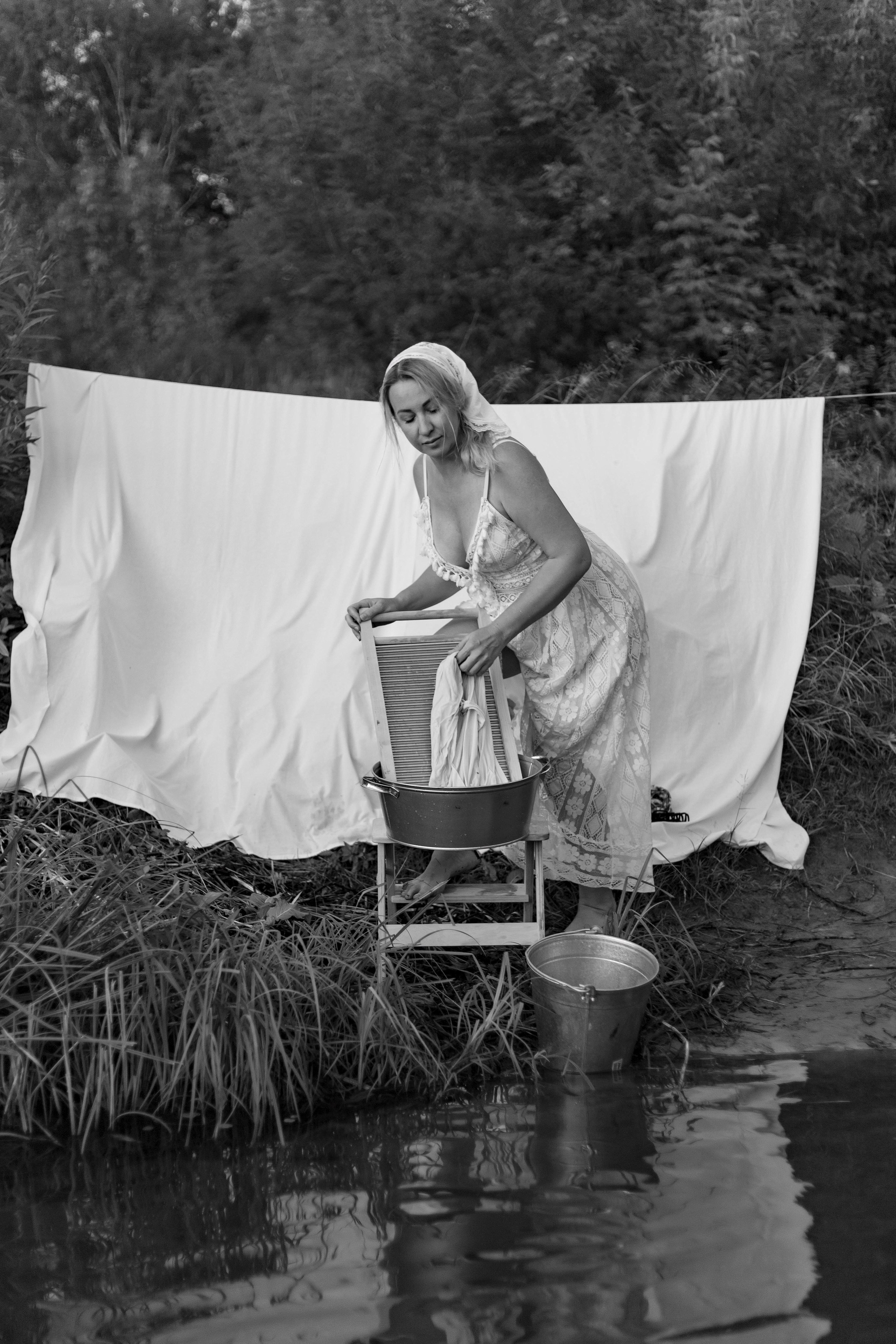 Ольга фотосессия стирка. Семейный, детский фотограф в Твери Кираева Лилия