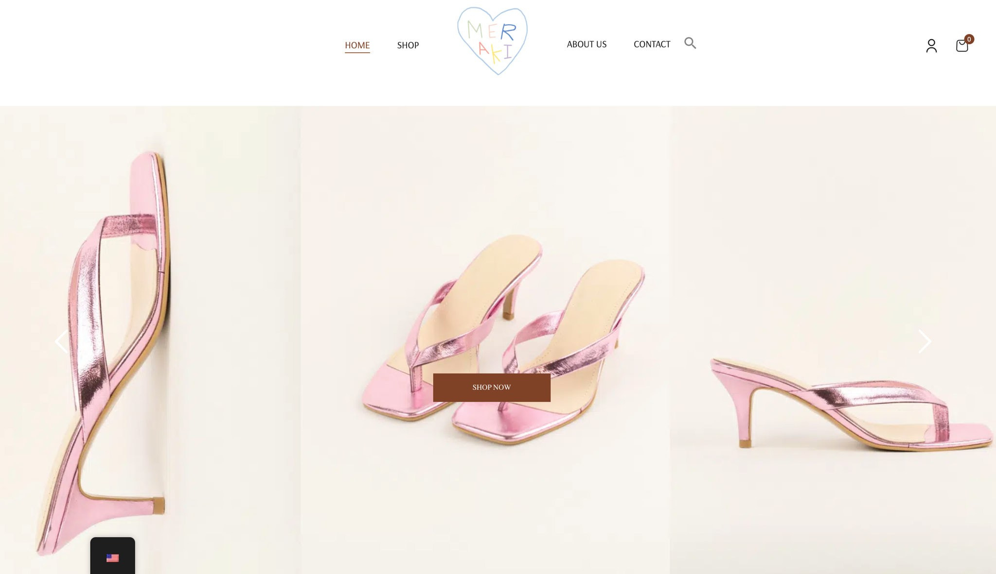 Product shoes photography for Meraki featured online — commercial fashion shoot by Inna Banan
