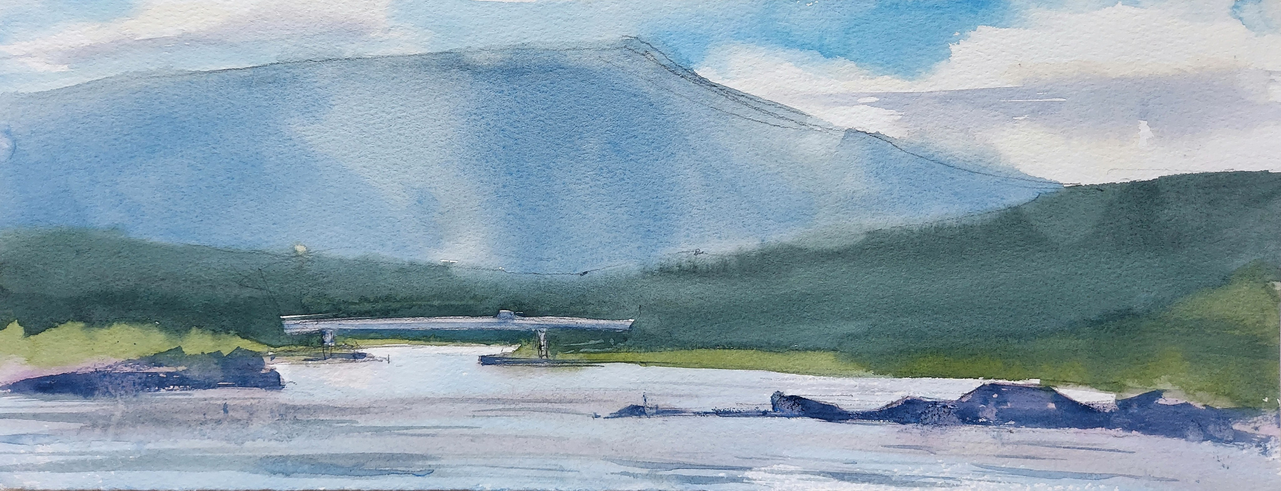 Bridge in Askat | Altai Mountains, Russia | August 2025 | 39 x 15 cm