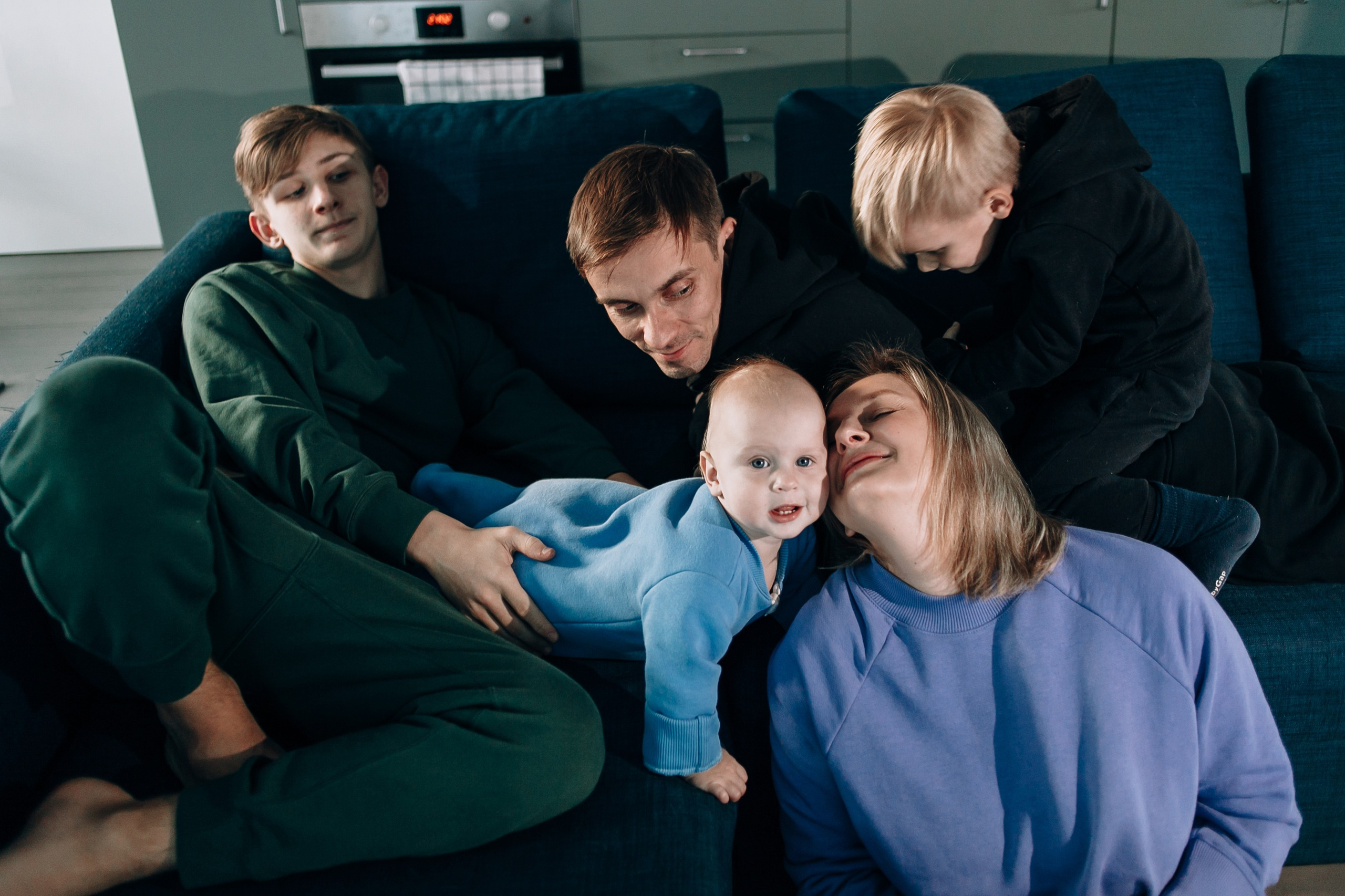 Семья. Зима. Семейный фотограф, свадебный фотограф, женский портрет в Санкт-Петербу