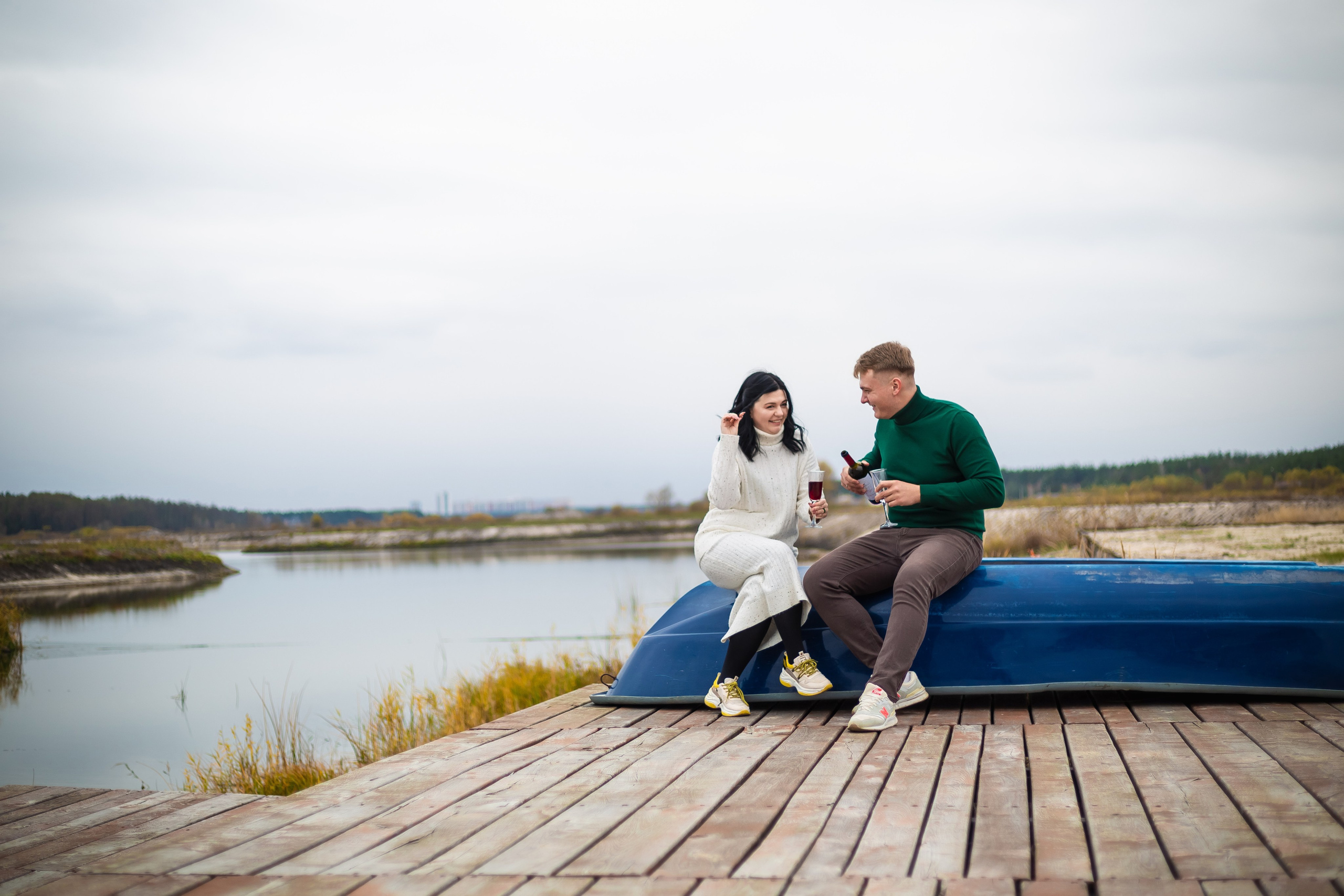 Денис и Анна — осенняя прогулка. Вера Соколова фотограф Воронеж