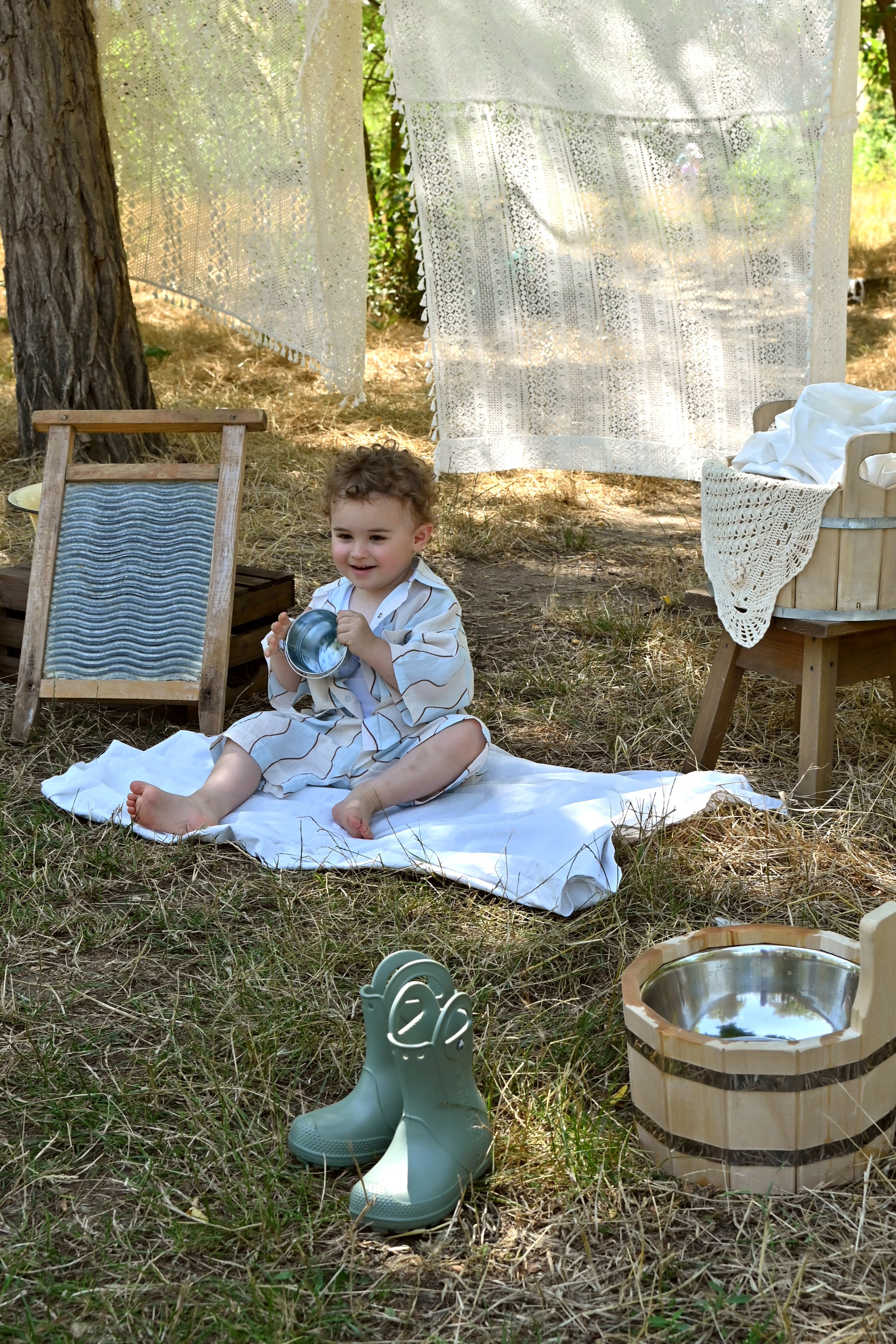 Стирка&Пикник. Детская фотостудия «Ягоза»