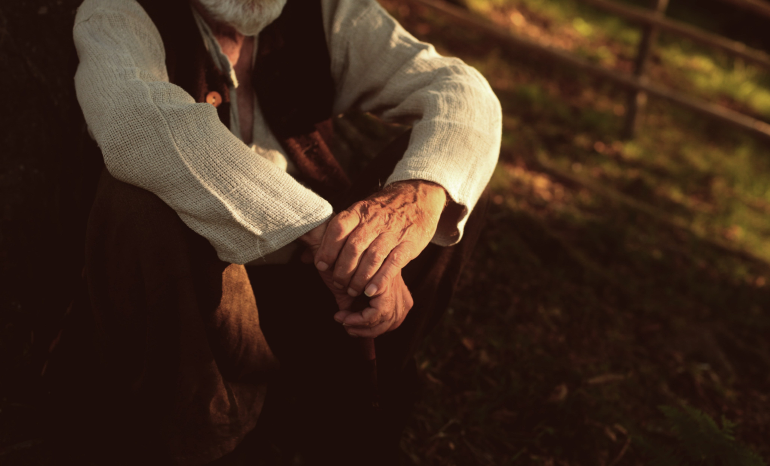 Кинематографическая съемка. Старик и дети. Ekaterina Beridze