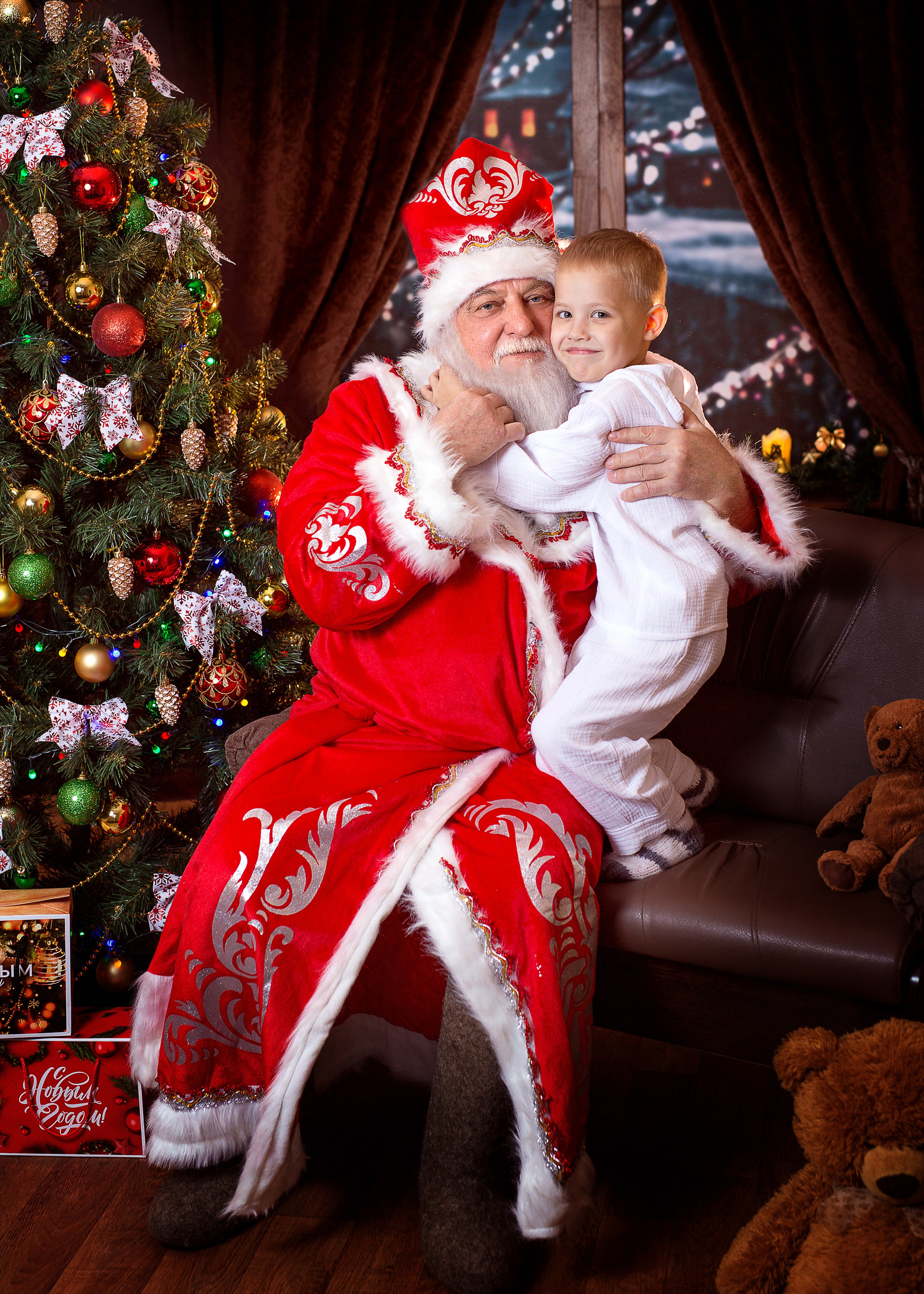 Фотосессия с Дедом Морозом 2022 год. Фотограф в детский сад Елена Колчева Новокузнецк