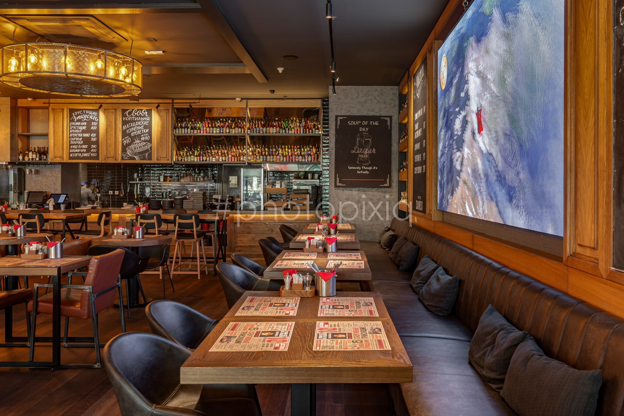 Интерьерная фотосъёмка ресторана ZAMES. Интерьерная съёмка и виртуальные туры — Интерьерный фотограф Кузнецов Сергей (photopixiq)