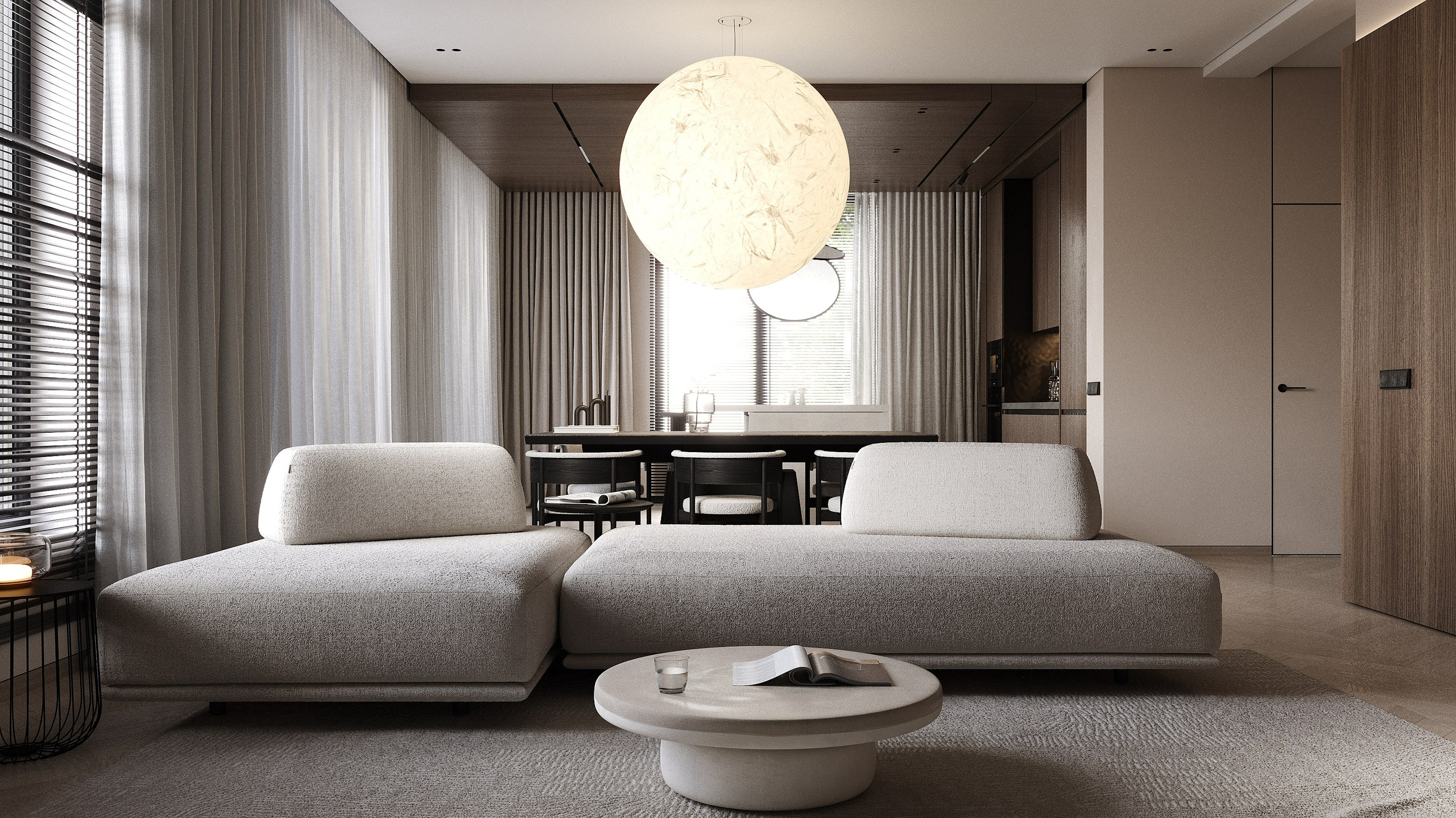 Частный дом 160 м². Визуализации интерьера