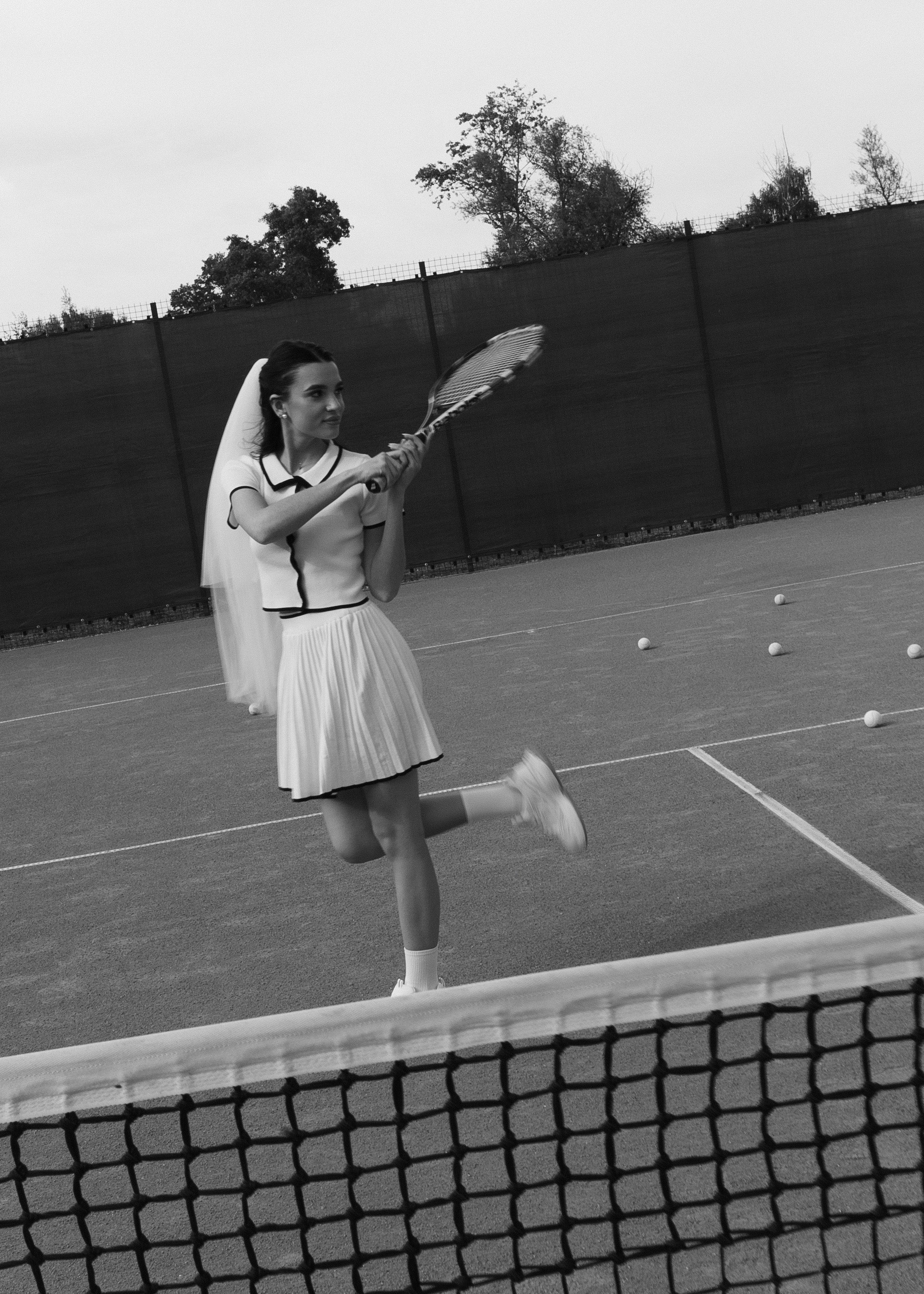 Утро невесты на теннисном корте. Фотограф Вышний Волочек/Тверь/Москва/Санкт-Петербург