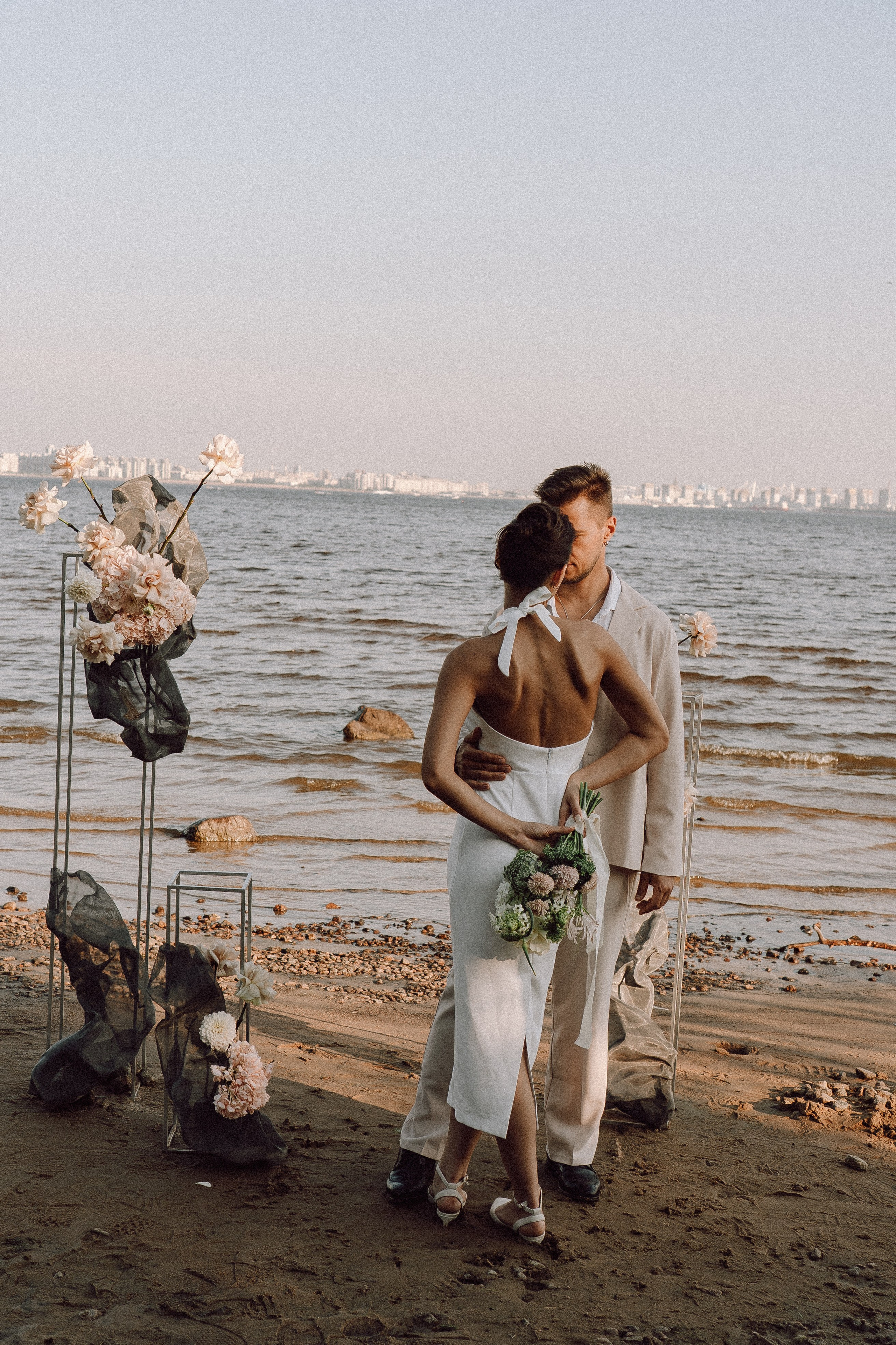 СВАДЕБНАЯ ФОТОСЕССИЯ ВЫЕЗДНОЙ ЦЕРЕМОНИИ (ФИНСКИЙ ЗАЛИВ). Профессиональный фотограф, Санкт-Петербург — Виктория Богомолова