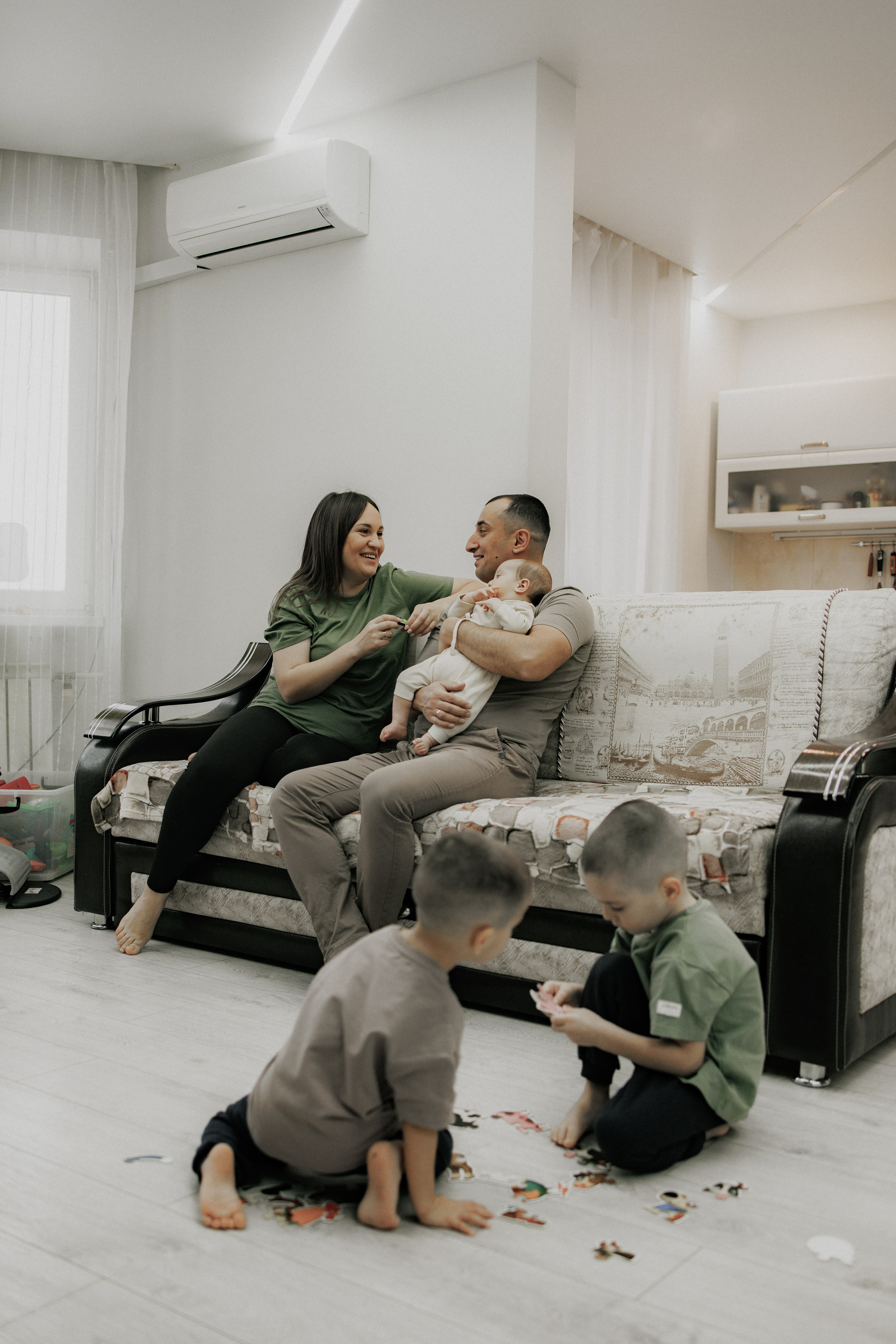 Домашняя съемка семьи Кати. Семейный и женский фотограф в Туле