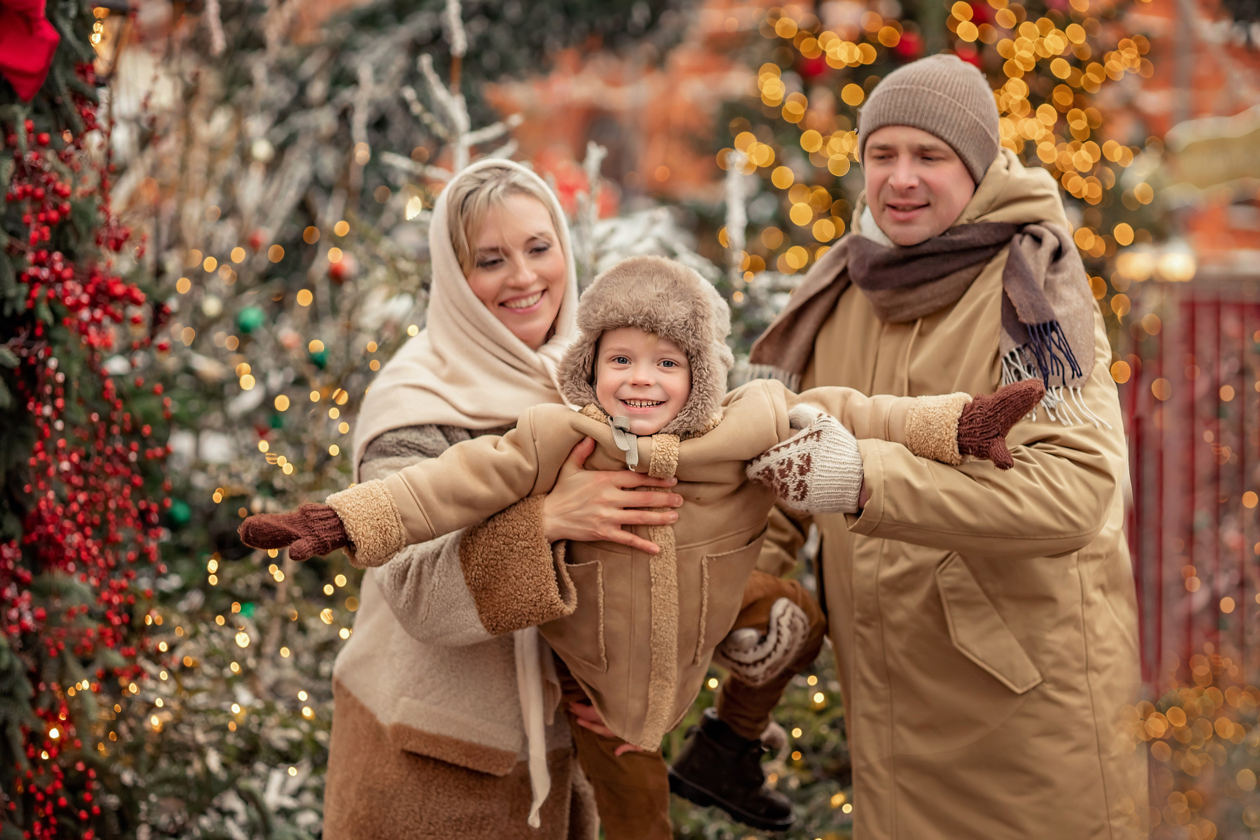 Москва новогодняя. Семейный и детский фотограф в Москве Анна Чертополох
