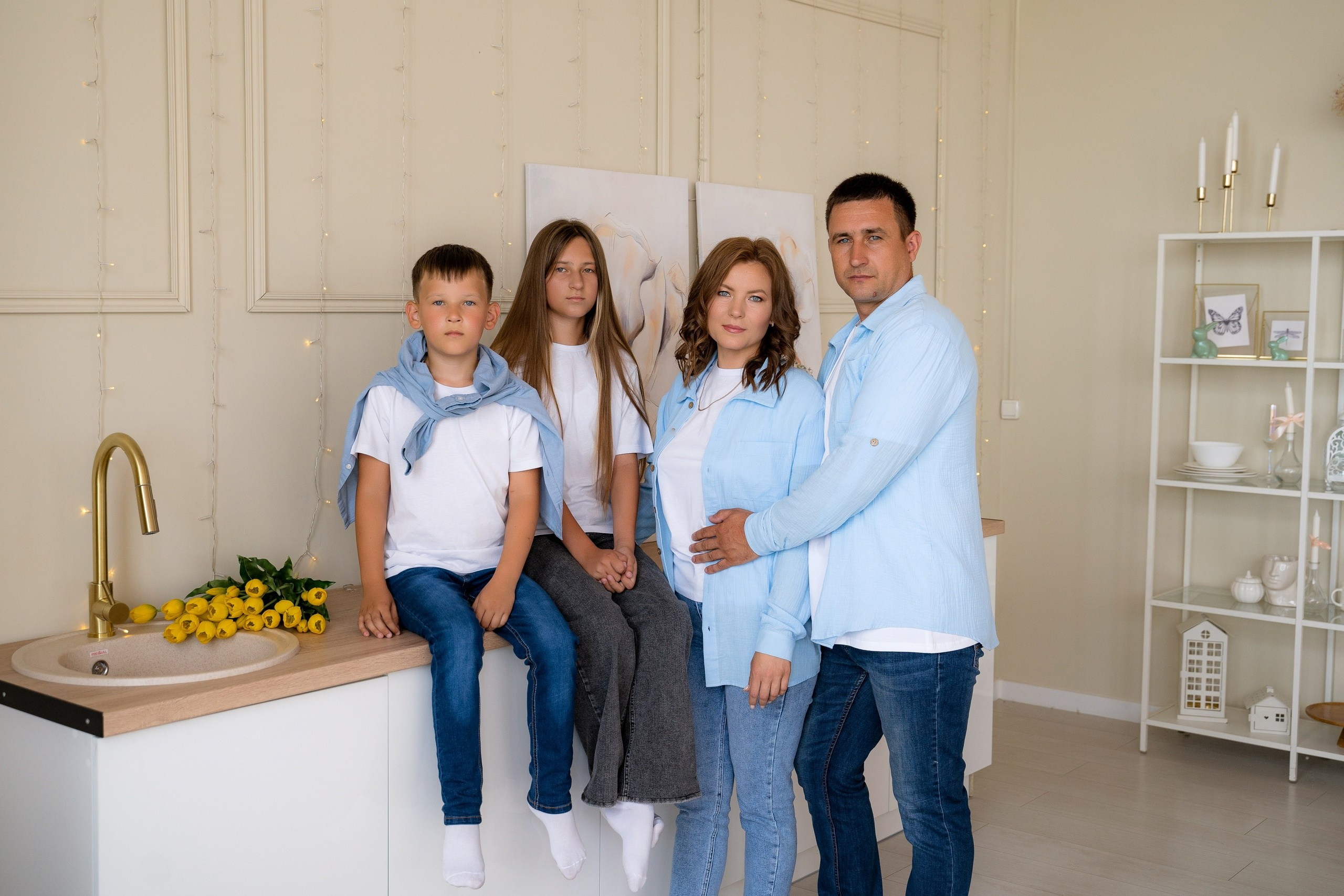 Комплекты Family look. Фотостудия Малина в городе Улан-Удэ. Фотограф Ирина Жарникова