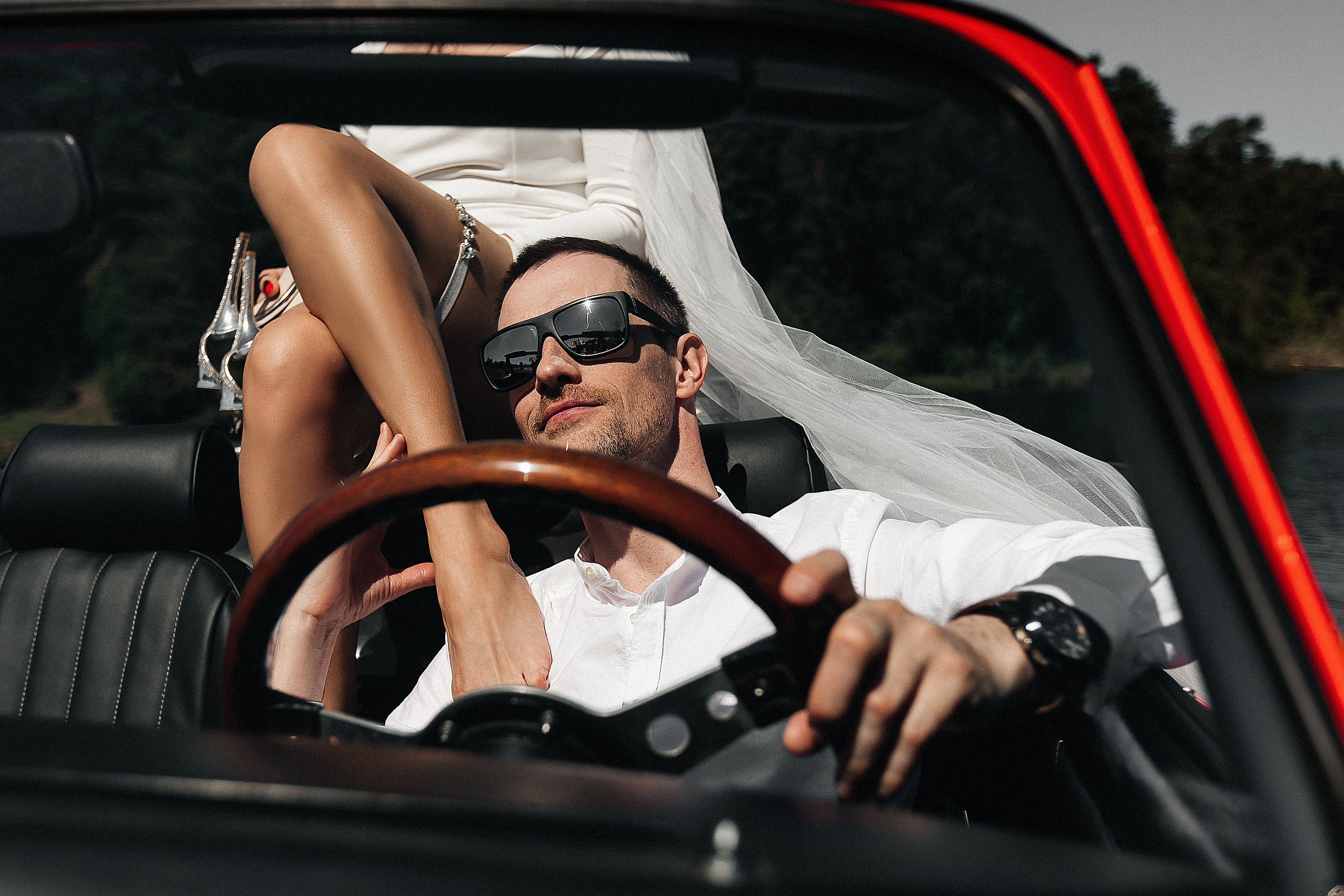 Кабриолет. Свадебный и портретный фотограф Алина Иванова. Екатеринбург-Москва