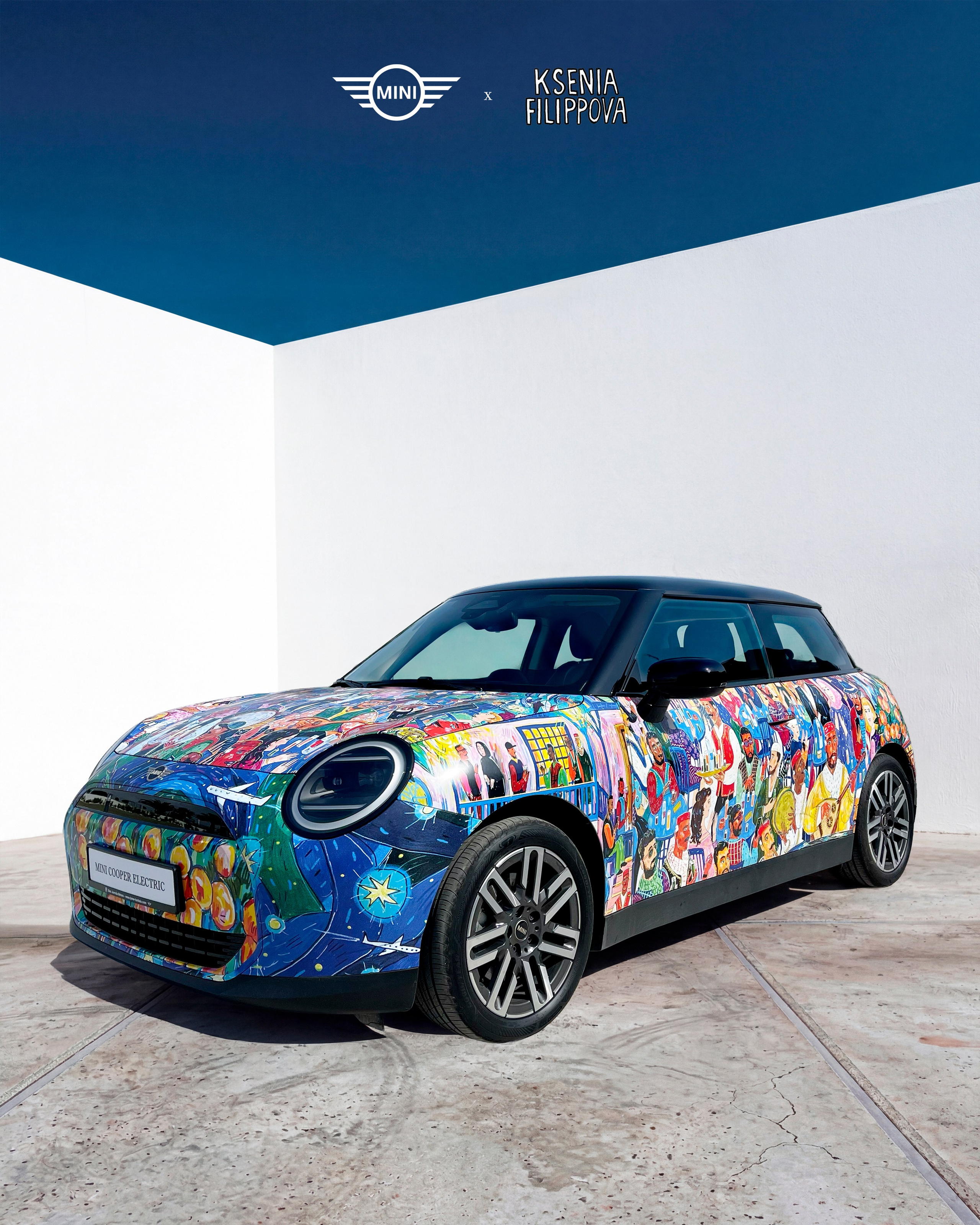 MINI x Ksenia Filippova (collaboration). Artist Ksenia Filippova