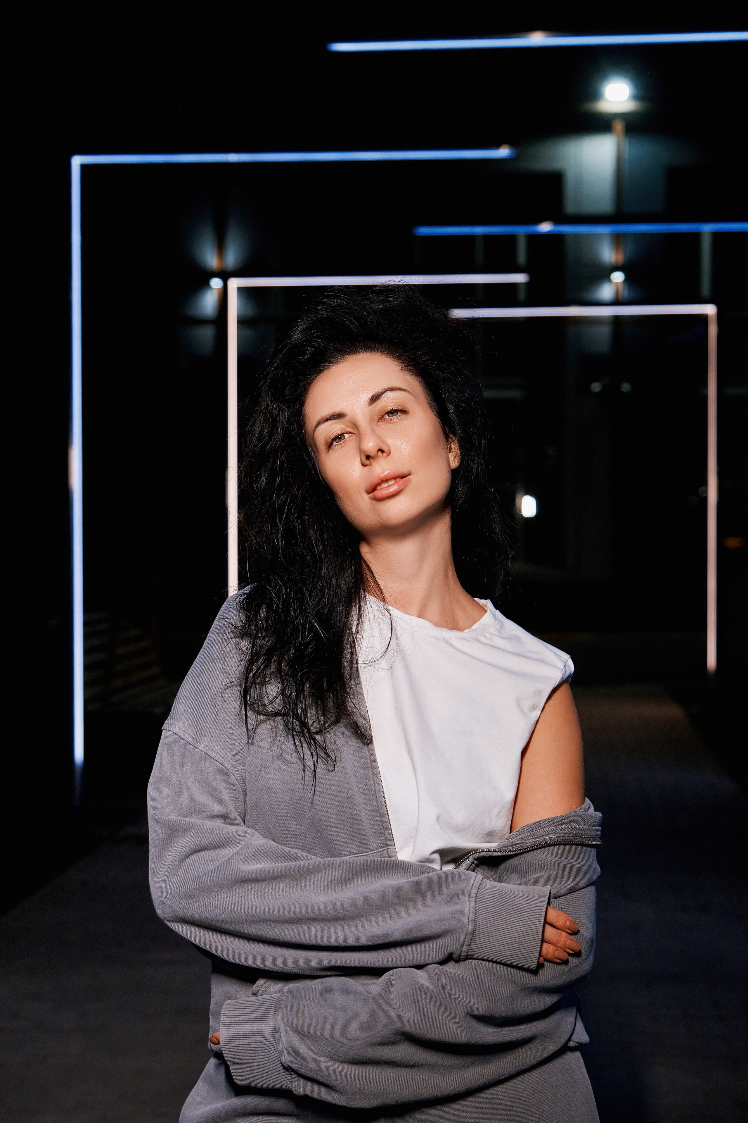 Наташа. Фотосессия по ночному городу. Фотограф Таганрог Анна Трайжон