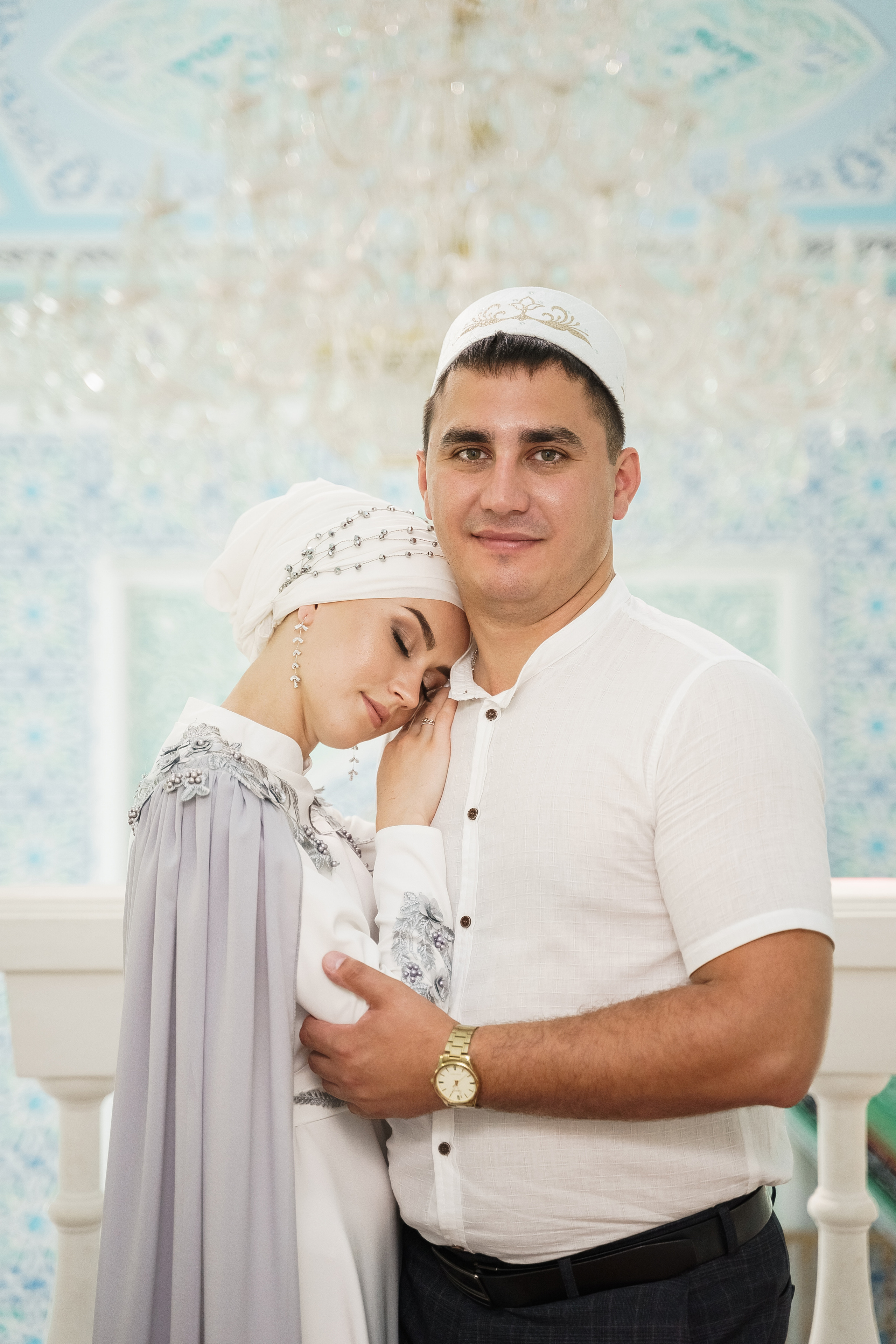 Венер и Линара, Соборная мечеть им. Хусаин-Бека. Свадебный семейный фотограф Ксения Божко Уфа Раевка никах в Нарыстау