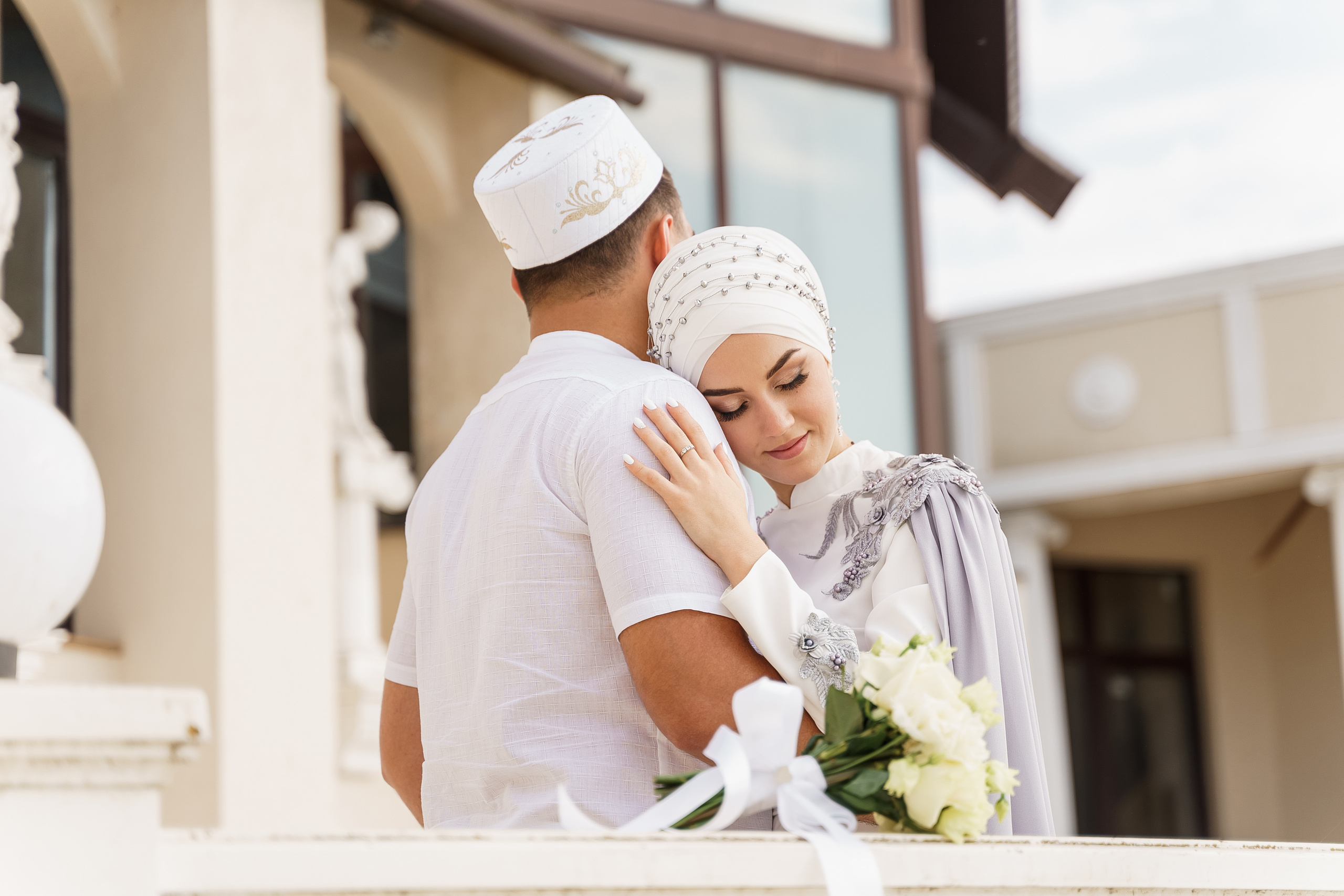 Венер и Линара, Соборная мечеть им. Хусаин-Бека. Свадебный семейный фотограф Ксения Божко Уфа Раевка никах в Нарыстау