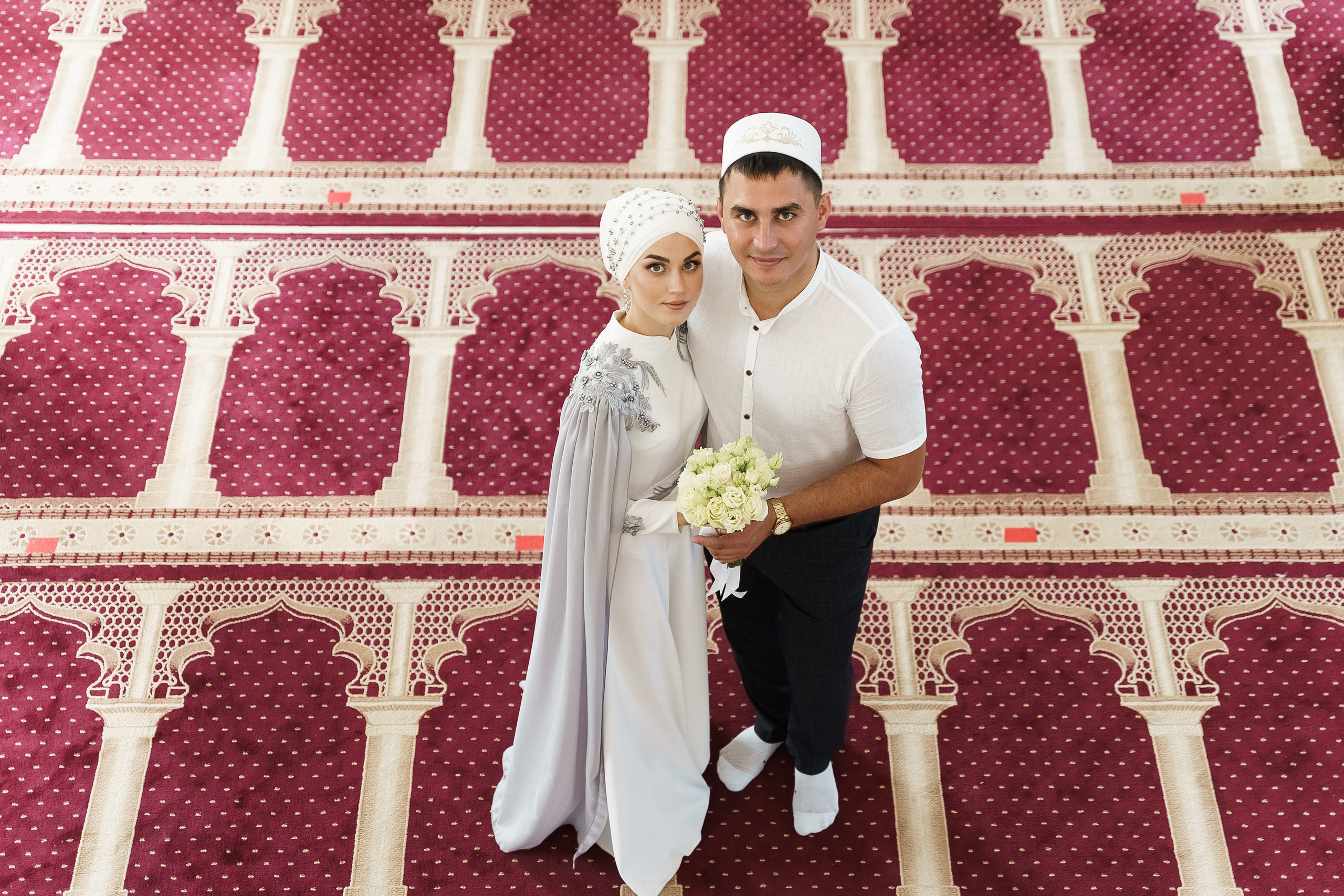 Венер и Линара, Соборная мечеть им. Хусаин-Бека. Свадебный семейный фотограф Ксения Божко Уфа Раевка никах в Нарыстау