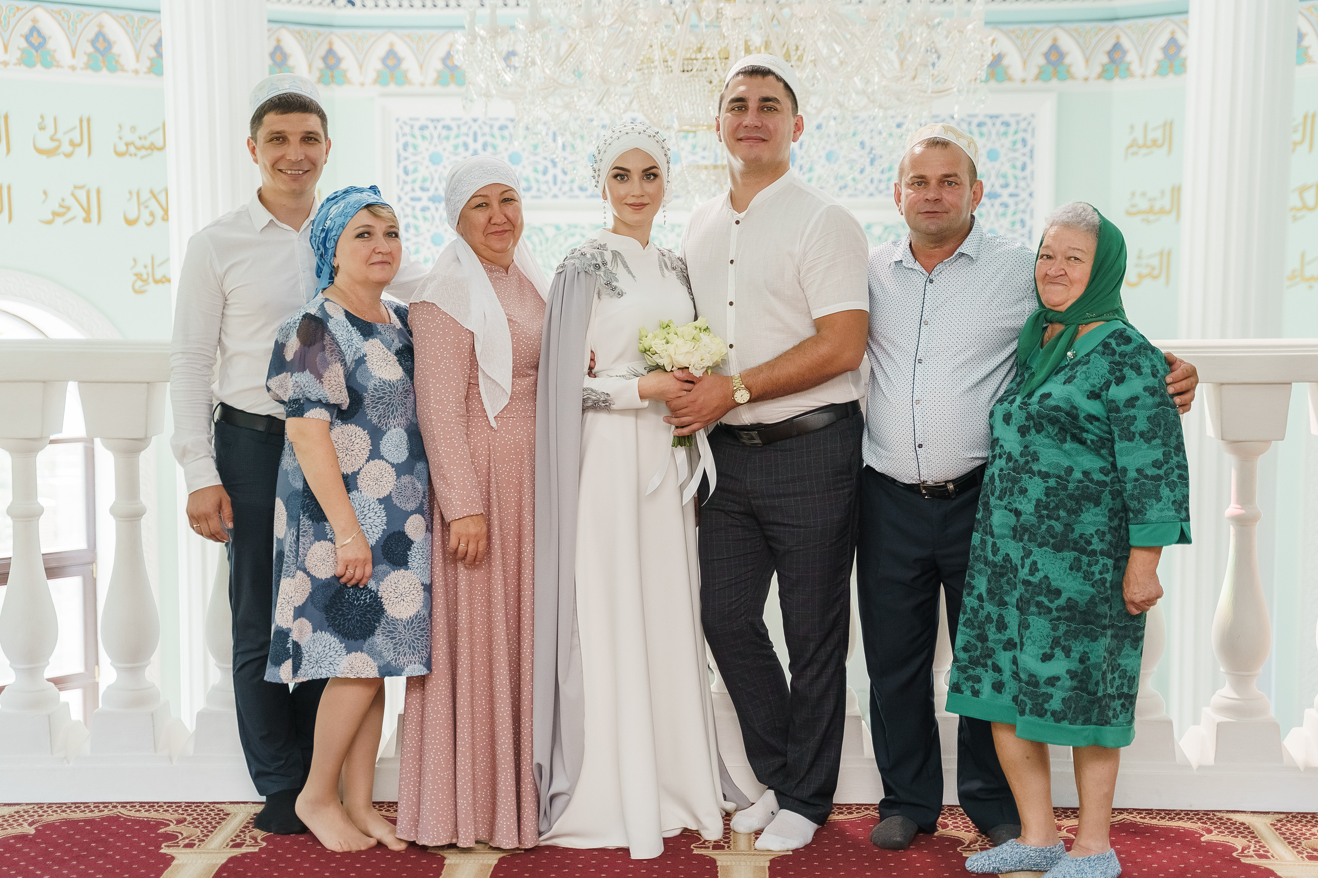 Венер и Линара, Соборная мечеть им. Хусаин-Бека. Свадебный семейный фотограф Ксения Божко Уфа Раевка никах в Нарыстау