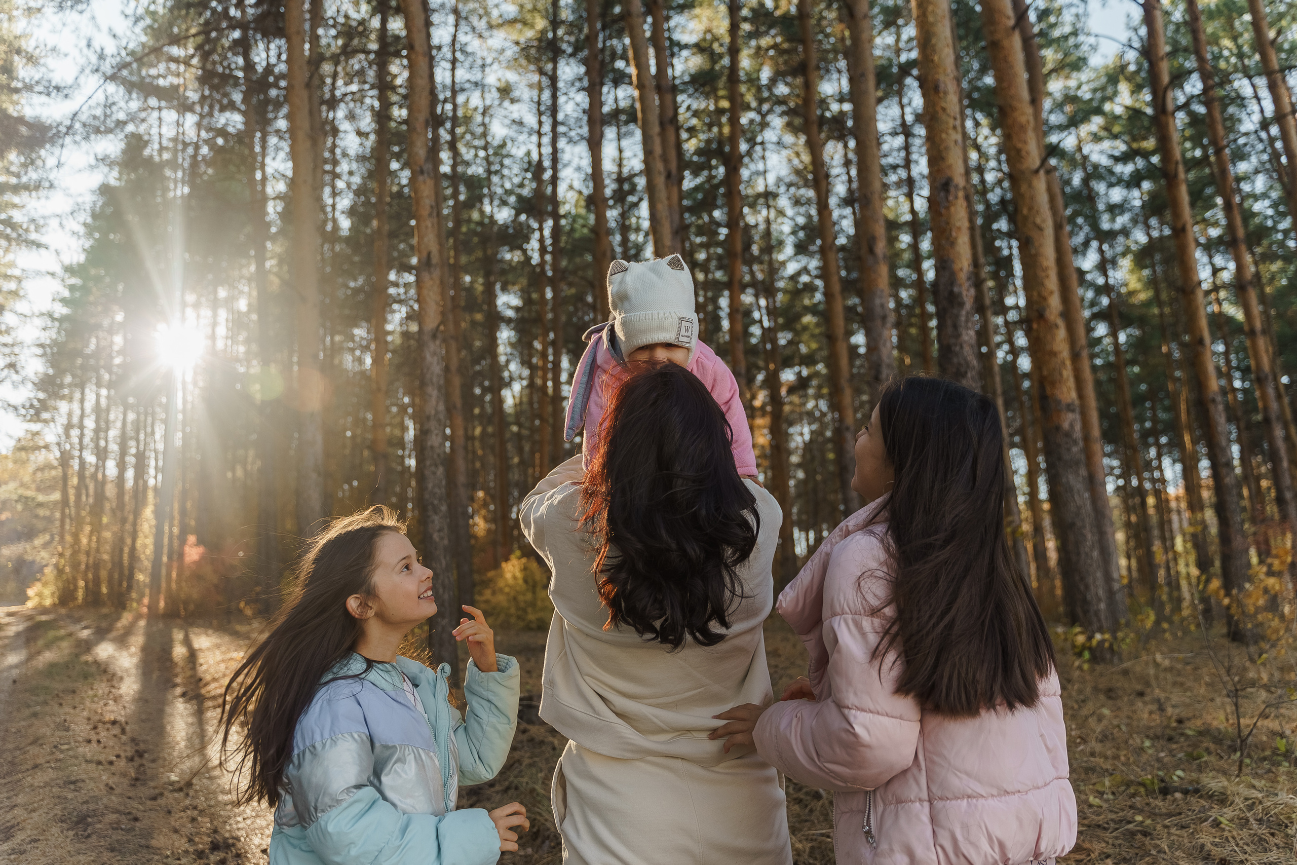 Лилия с дочками. Свадебный семейный фотограф Ксения Божко Уфа Раевка никах в Нарыстау