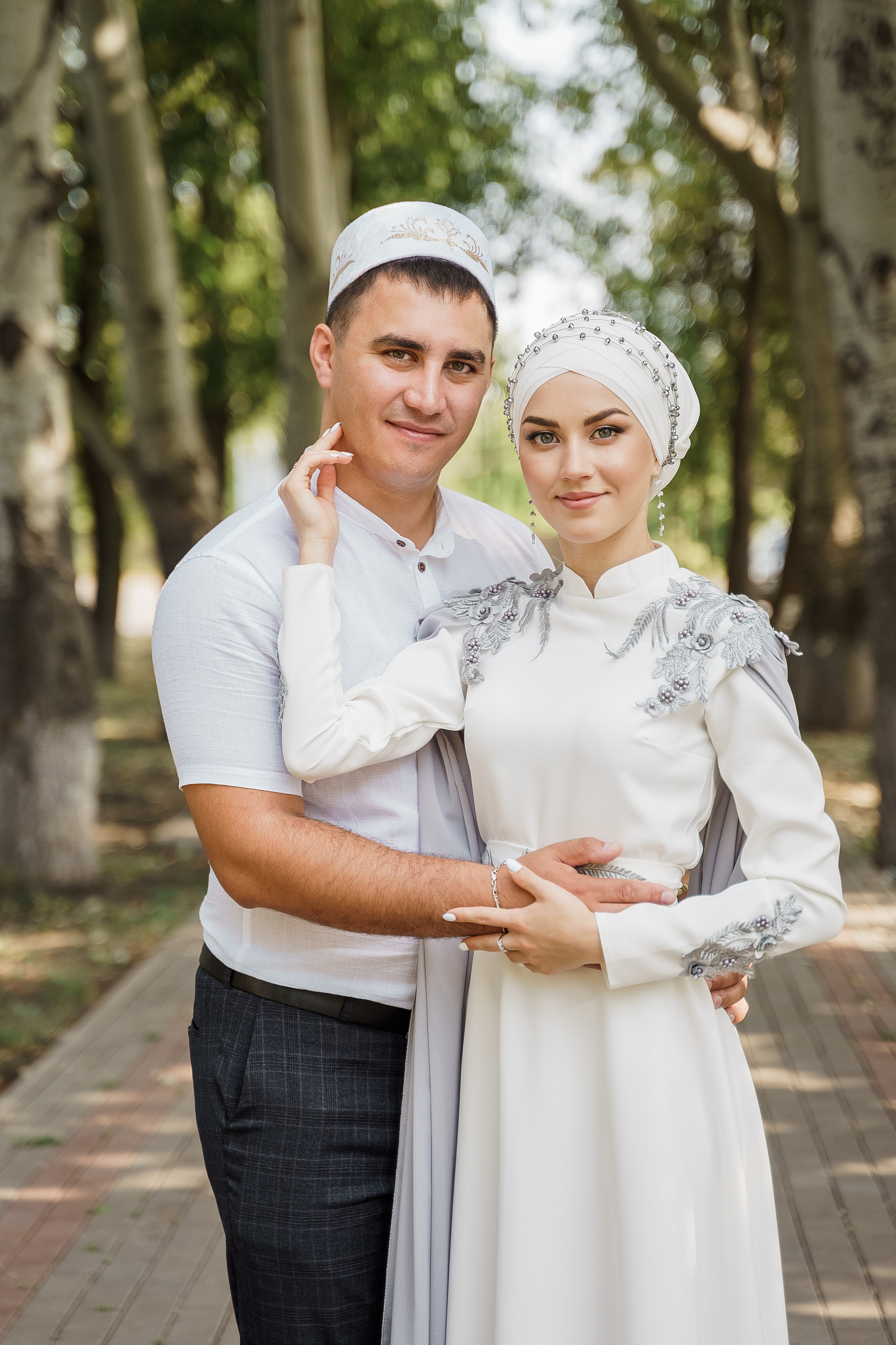 Венер и Линара, Соборная мечеть им. Хусаин-Бека. Свадебный семейный фотограф Ксения Божко Уфа Раевка никах в Нарыстау