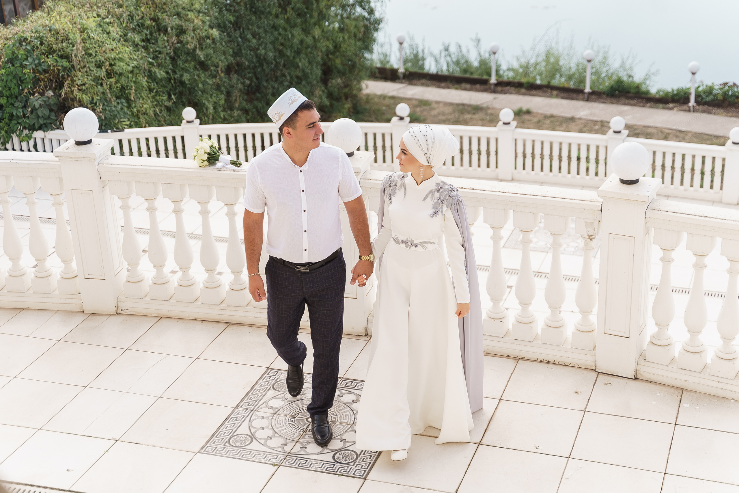 Венер и Линара, Соборная мечеть им. Хусаин-Бека. Свадебный семейный фотограф Ксения Божко Уфа Раевка никах в Нарыстау