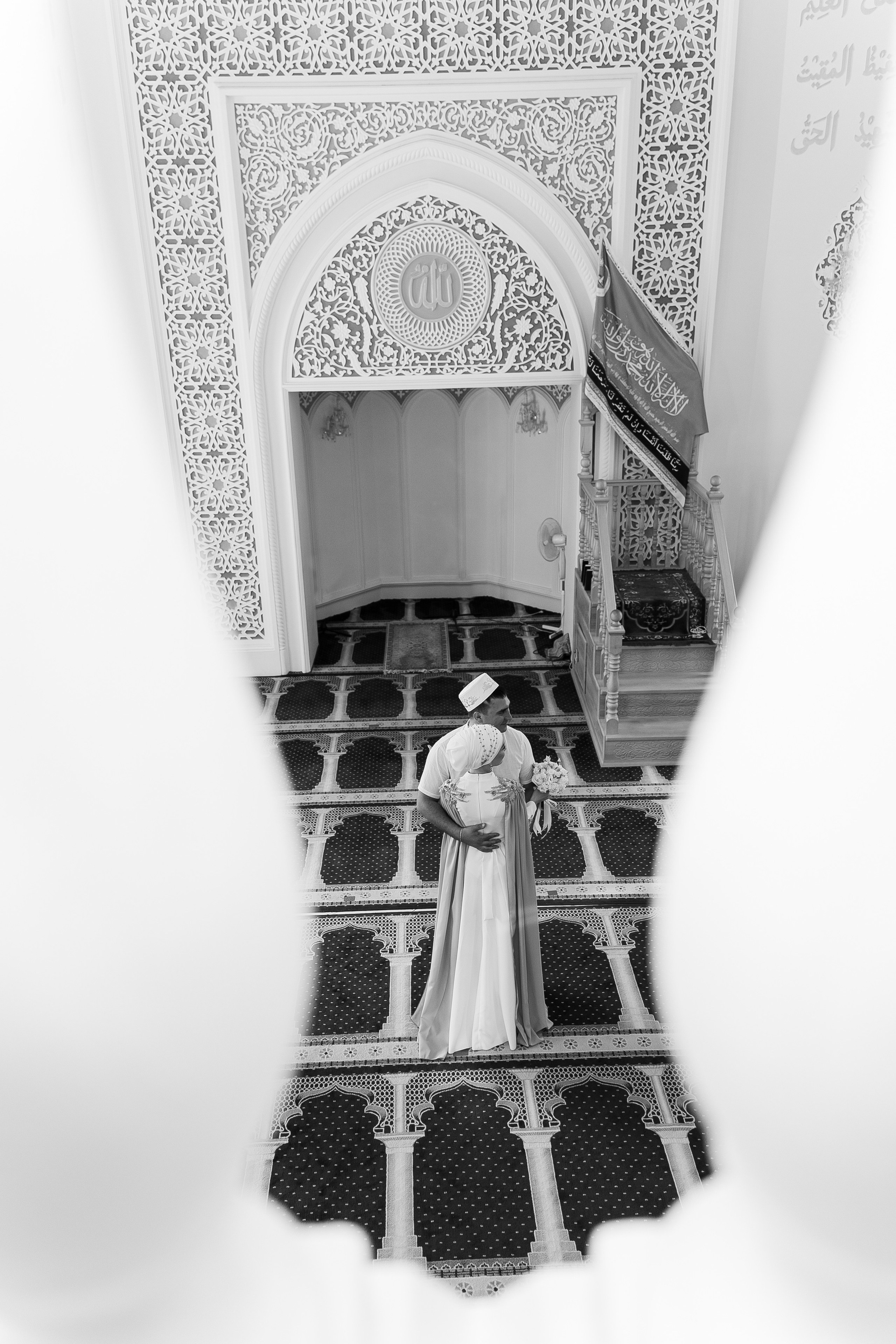 Венер и Линара, Соборная мечеть им. Хусаин-Бека. Свадебный семейный фотограф Ксения Божко Уфа Раевка никах в Нарыстау