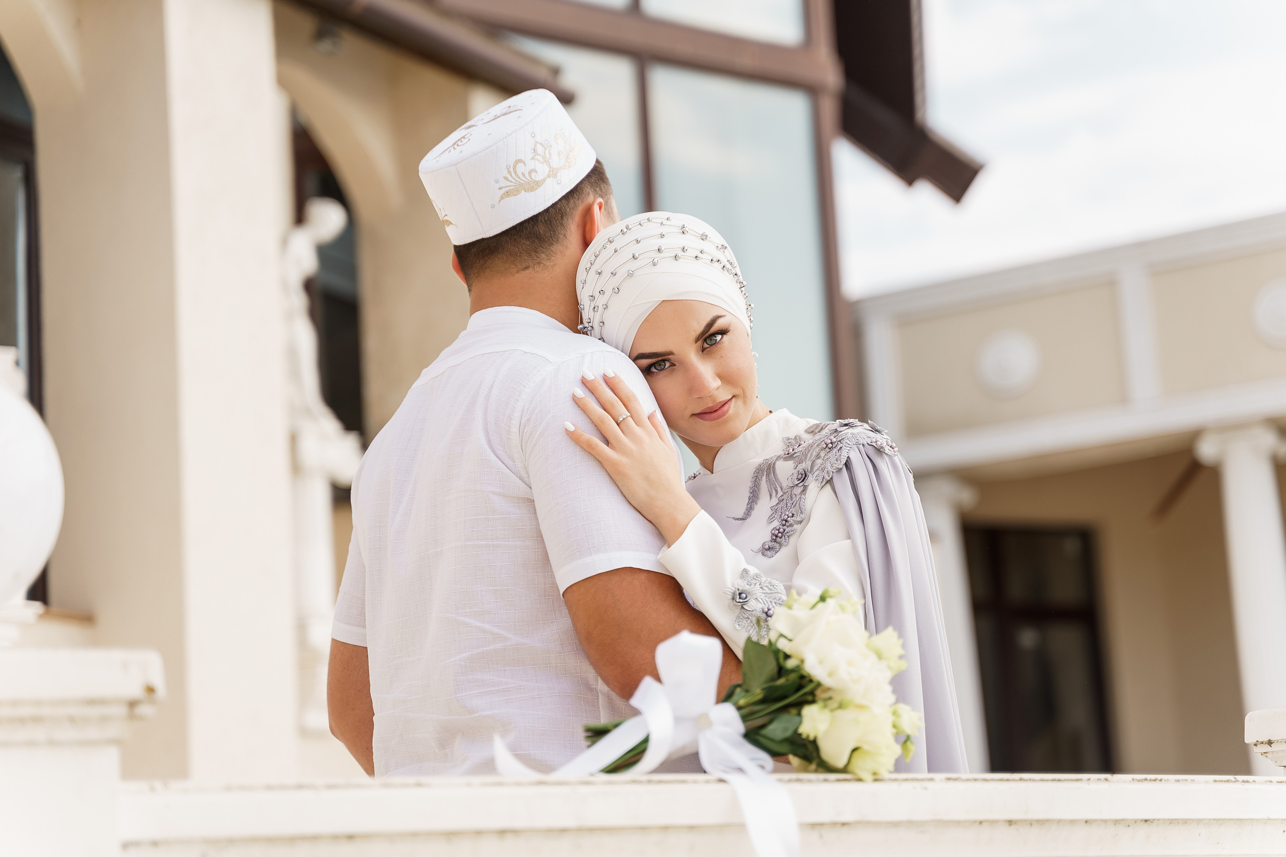 Венер и Линара, Соборная мечеть им. Хусаин-Бека. Свадебный семейный фотограф Ксения Божко Уфа Раевка никах в Нарыстау