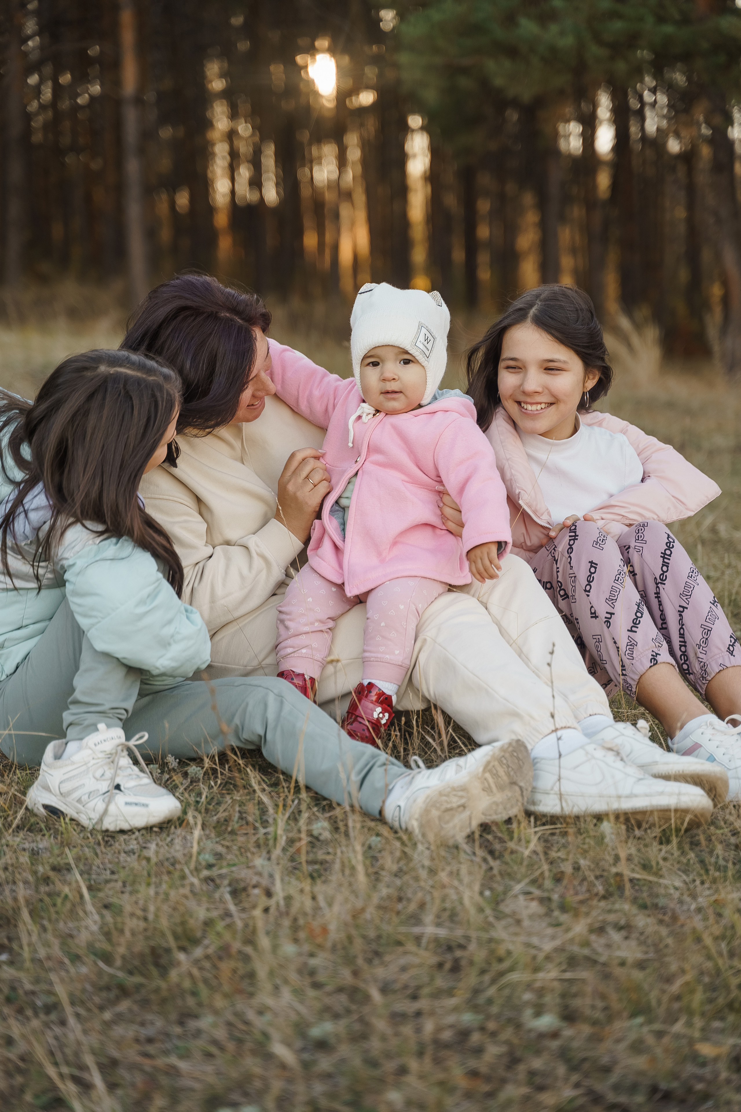 Лилия с дочками. Свадебный семейный фотограф Ксения Божко Уфа Раевка никах в Нарыстау