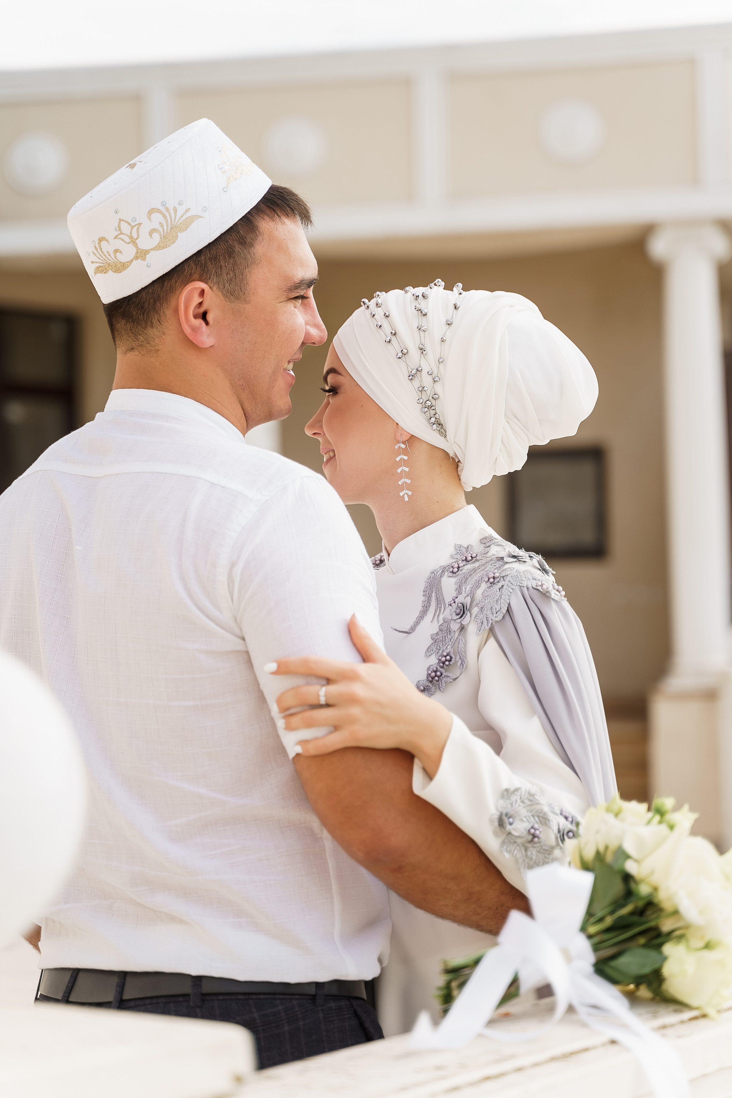 Венер и Линара, Соборная мечеть им. Хусаин-Бека. Свадебный семейный фотограф Ксения Божко Уфа Раевка никах в Нарыстау