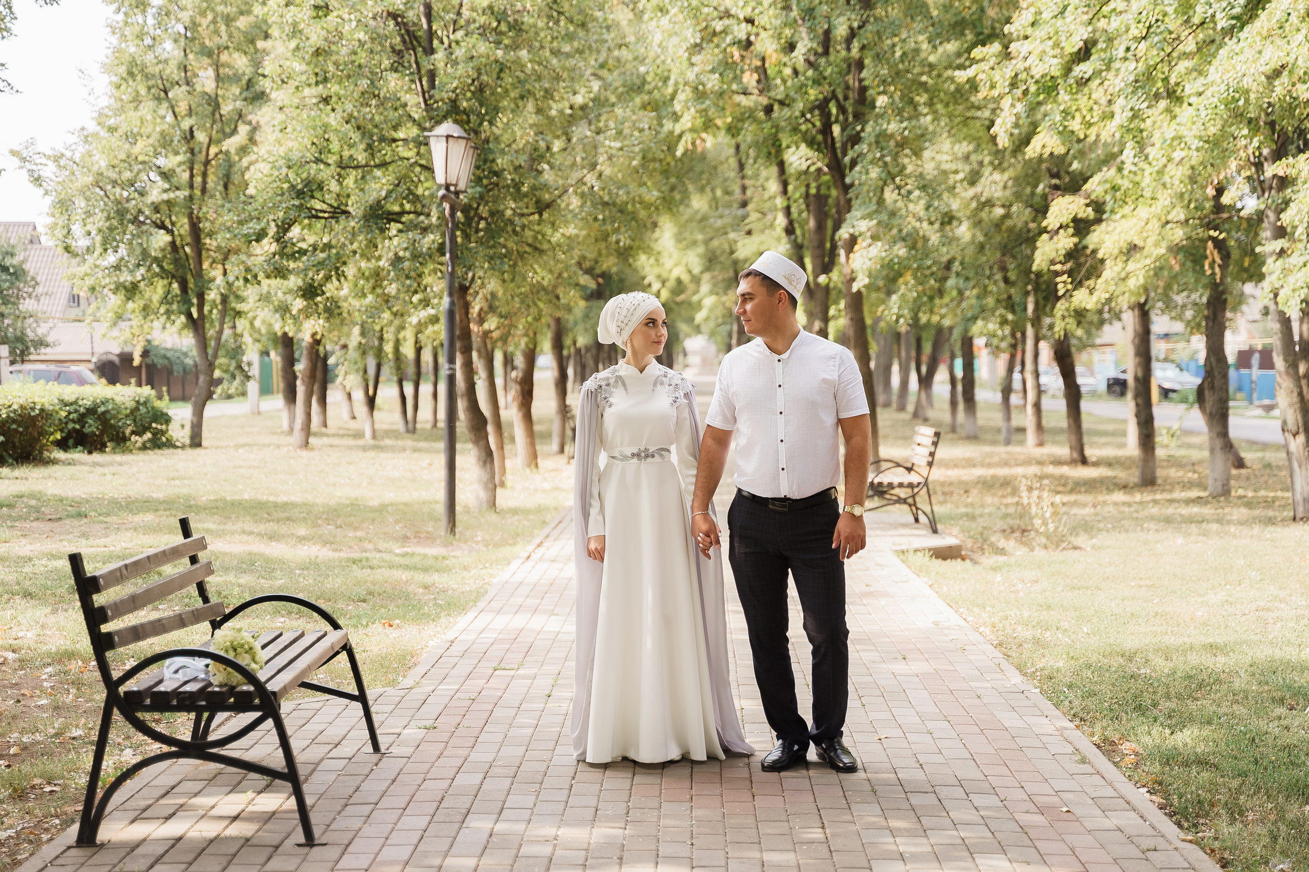 Венер и Линара, Соборная мечеть им. Хусаин-Бека. Свадебный семейный фотограф Ксения Божко Уфа Раевка никах в Нарыстау