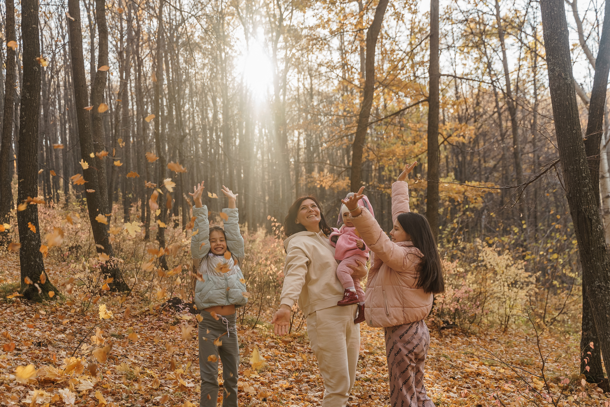 Лилия с дочками. Свадебный семейный фотограф Ксения Божко Уфа Раевка никах в Нарыстау
