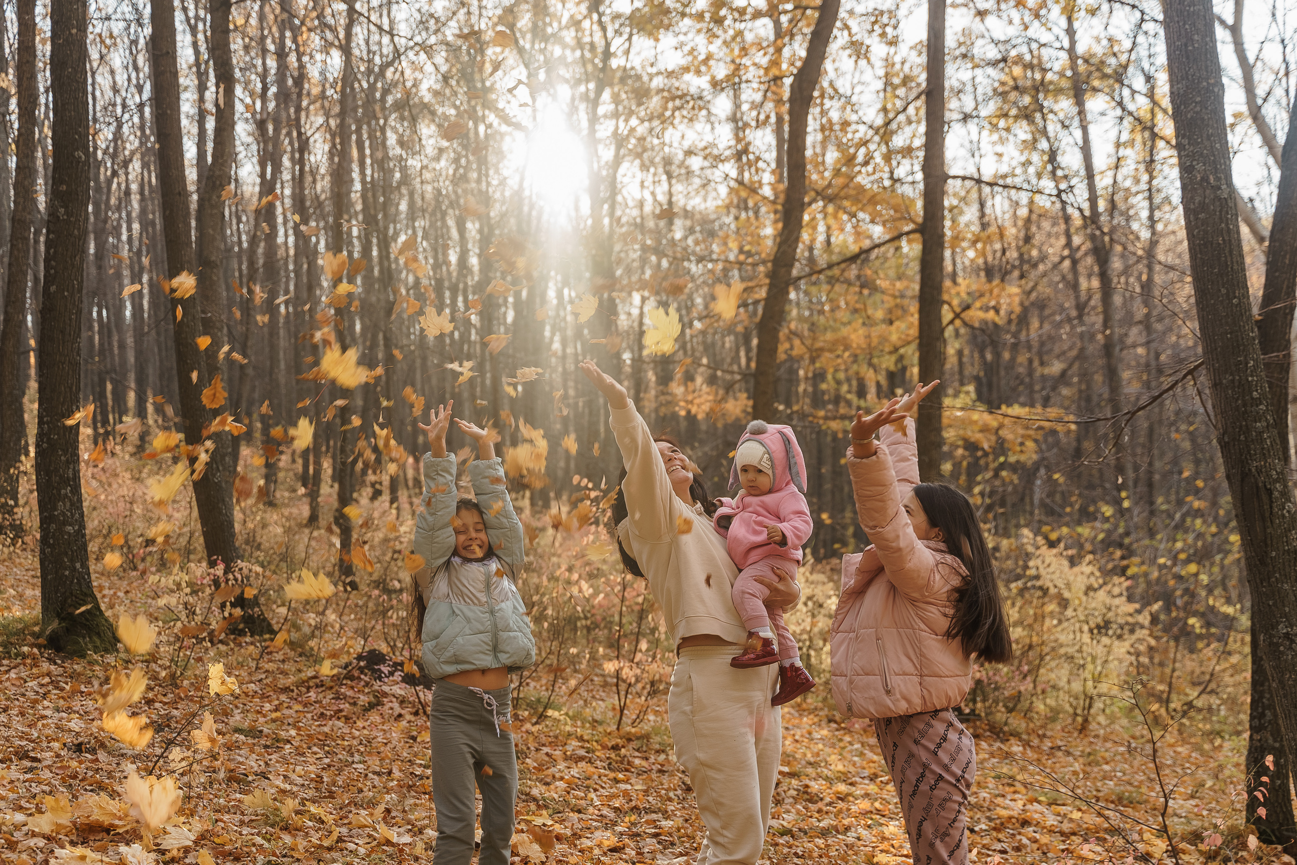 Лилия с дочками. Свадебный семейный фотограф Ксения Божко Уфа Раевка никах в Нарыстау