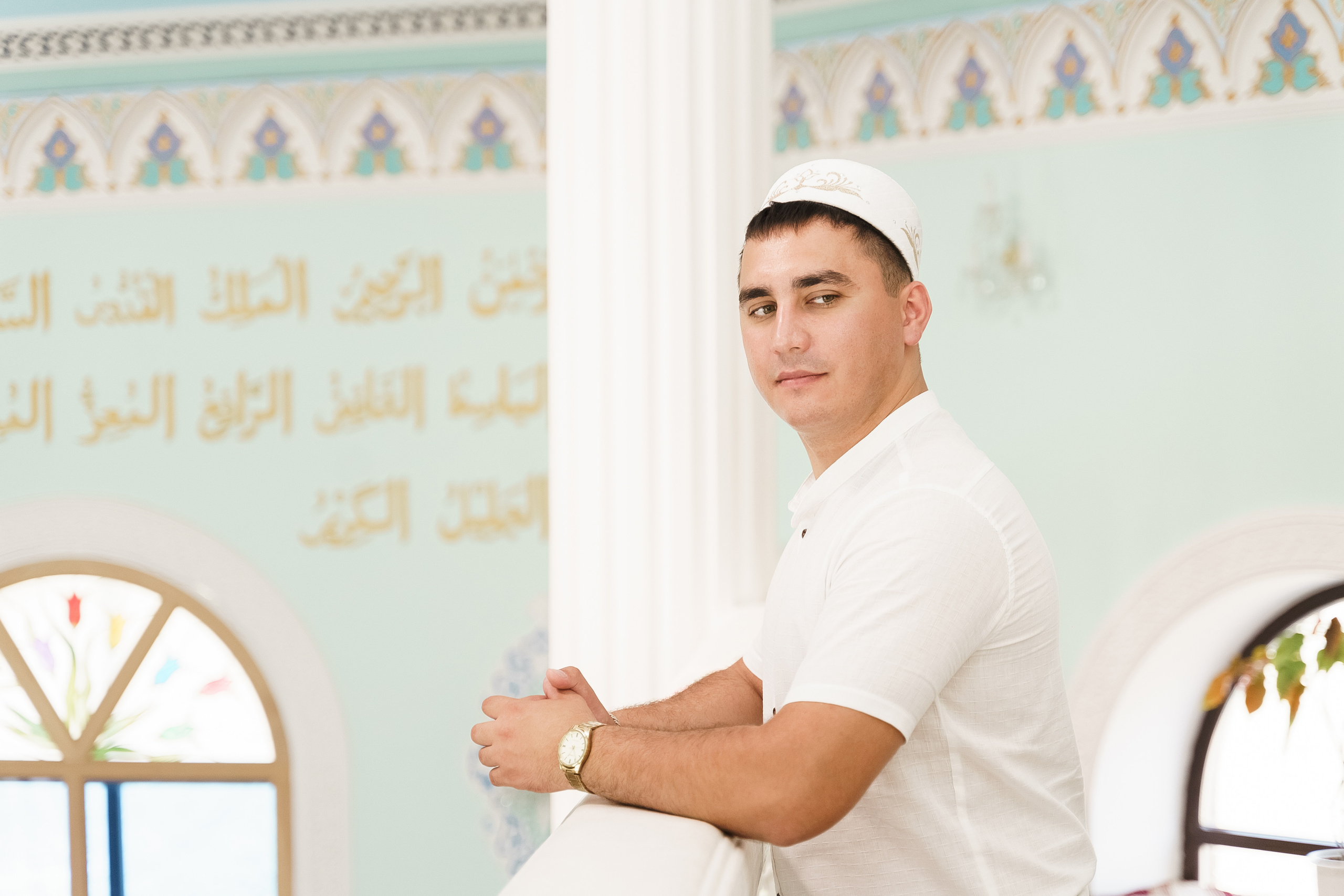 Венер и Линара, Соборная мечеть им. Хусаин-Бека. Свадебный семейный фотограф Ксения Божко Уфа Раевка никах в Нарыстау