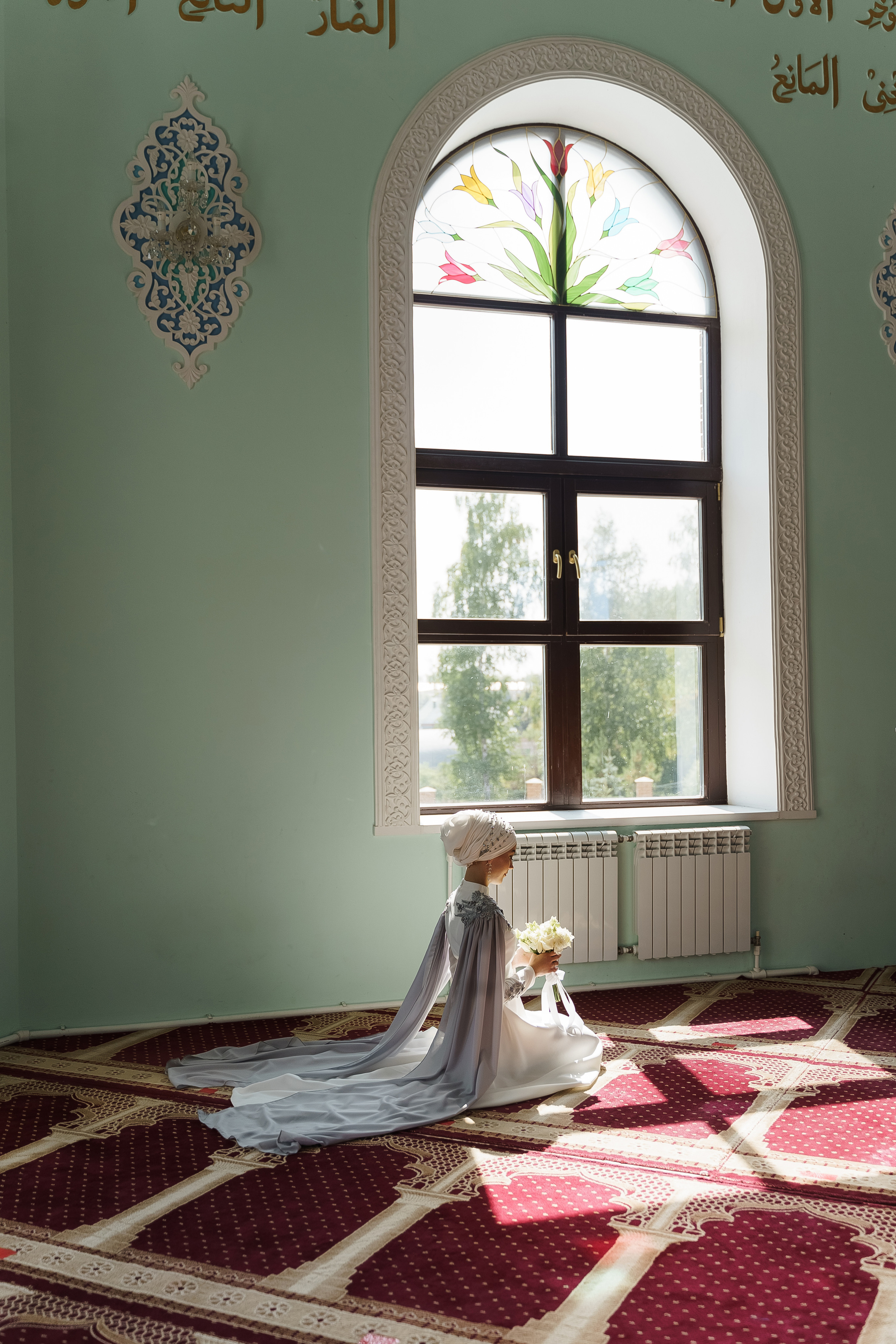 Венер и Линара, Соборная мечеть им. Хусаин-Бека. Свадебный семейный фотограф Ксения Божко Уфа Раевка никах в Нарыстау