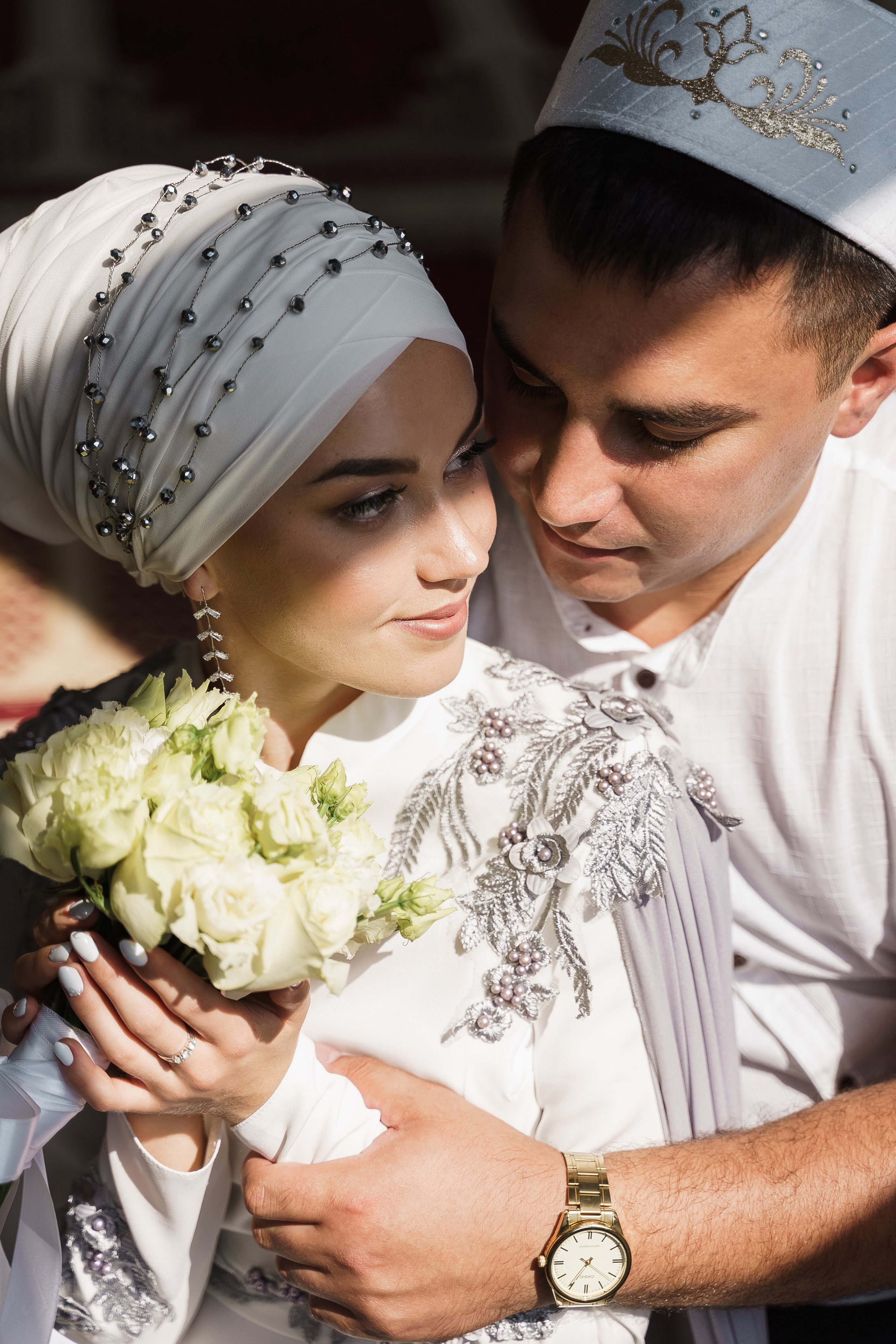 Венер и Линара, Соборная мечеть им. Хусаин-Бека. Свадебный семейный фотограф Ксения Божко Уфа Раевка никах в Нарыстау