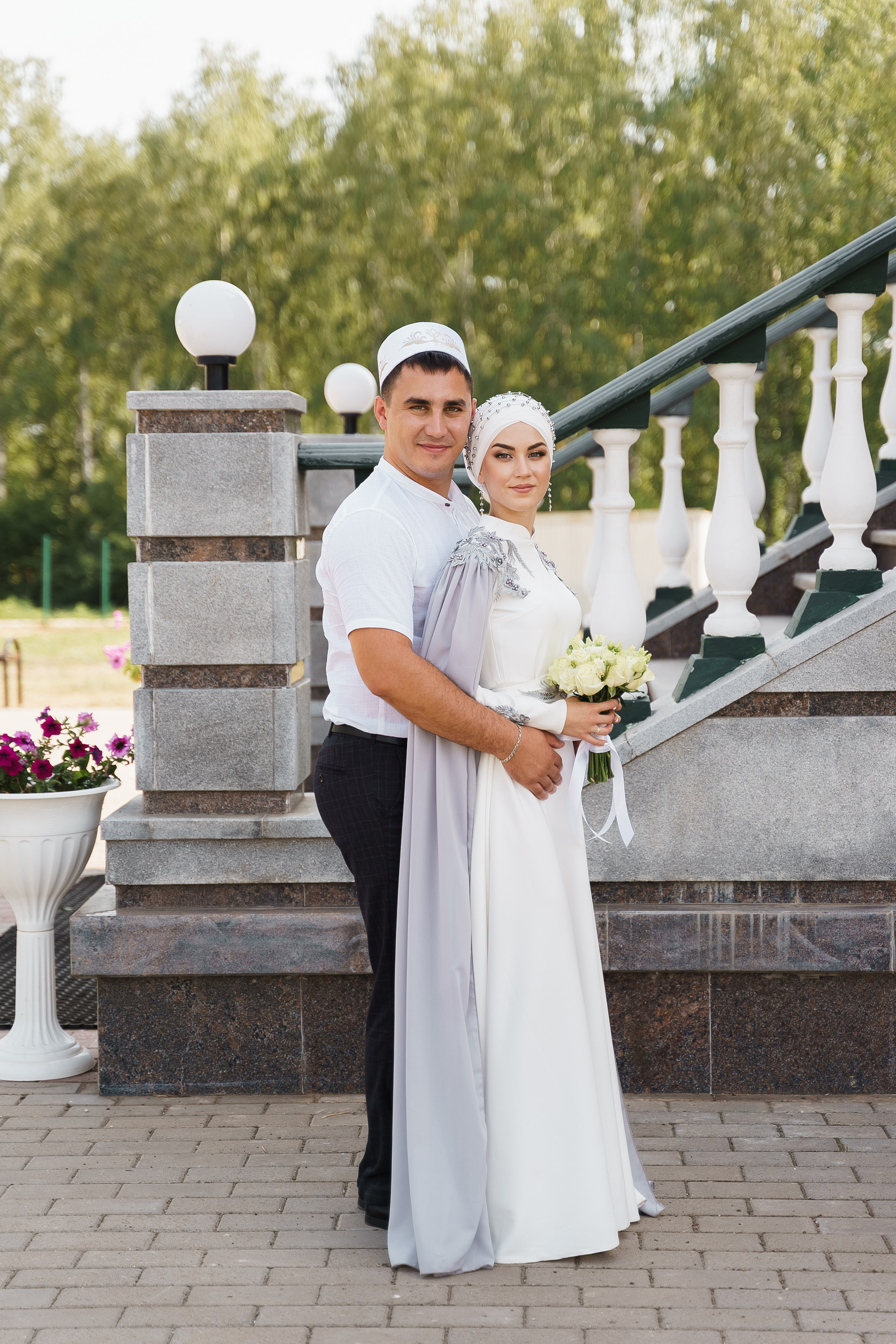 Венер и Линара, Соборная мечеть им. Хусаин-Бека. Свадебный семейный фотограф Ксения Божко Уфа Раевка никах в Нарыстау