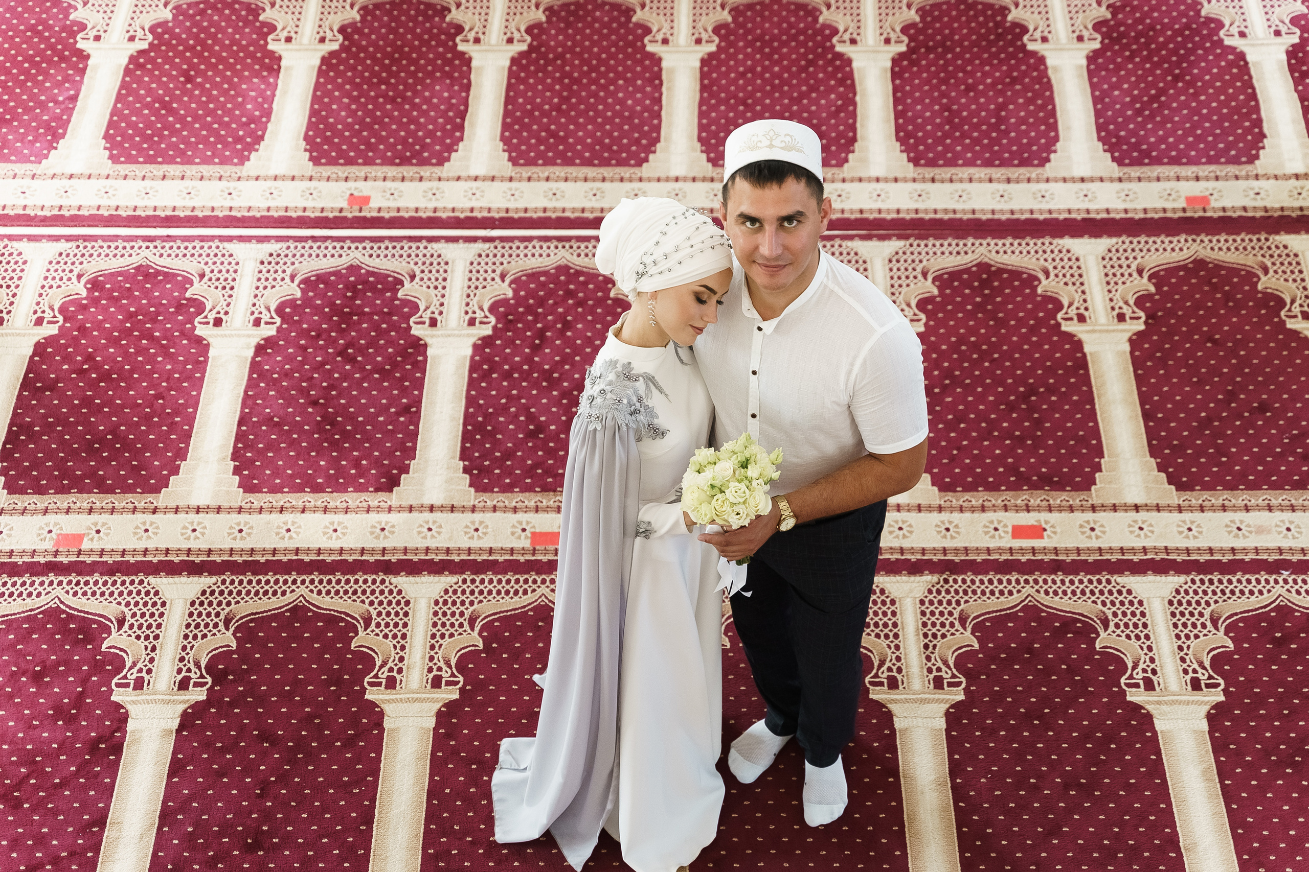 Венер и Линара, Соборная мечеть им. Хусаин-Бека. Свадебный семейный фотограф Ксения Божко Уфа Раевка никах в Нарыстау