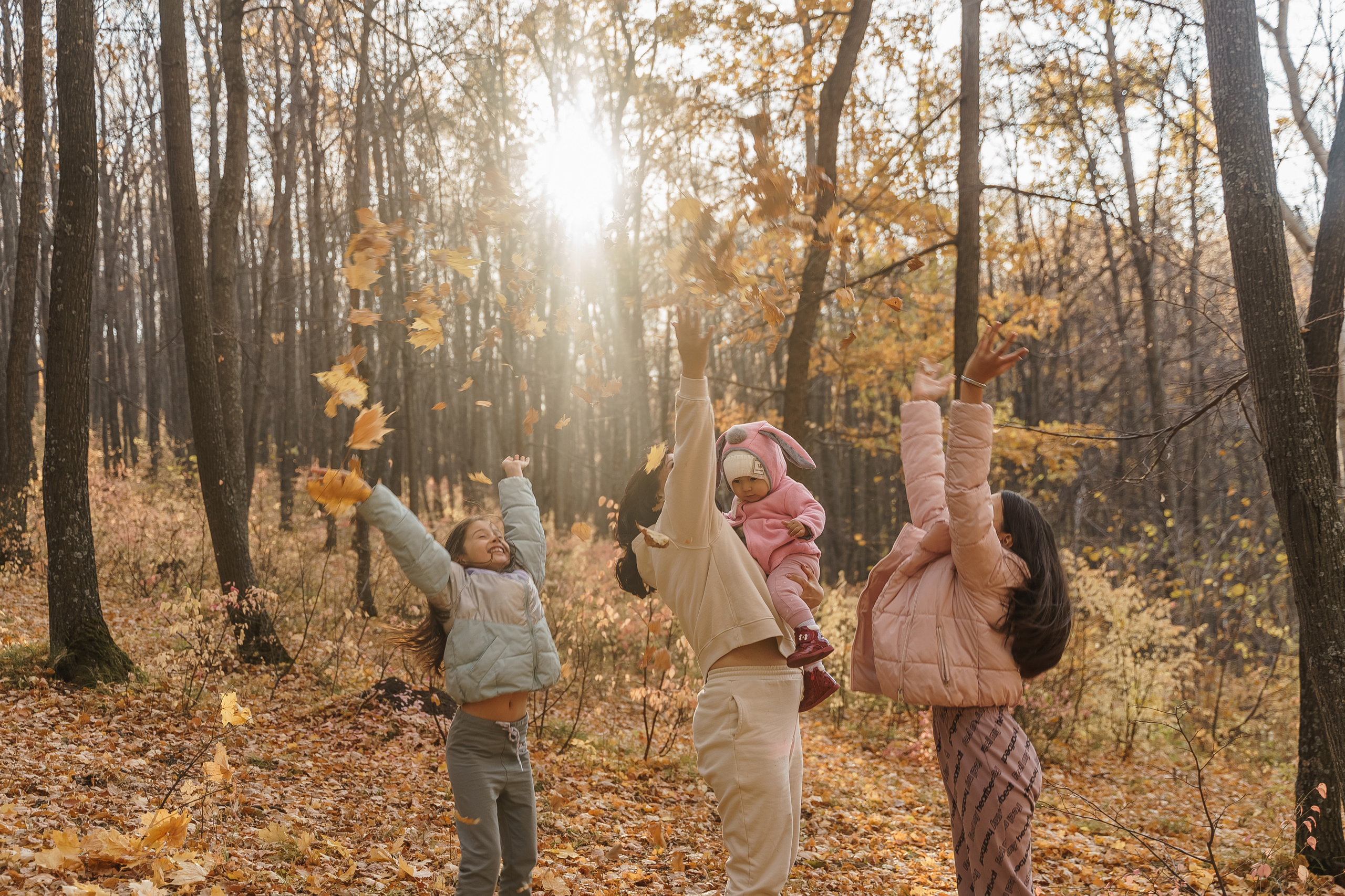 Лилия с дочками. Свадебный семейный фотограф Ксения Божко Уфа Раевка никах в Нарыстау