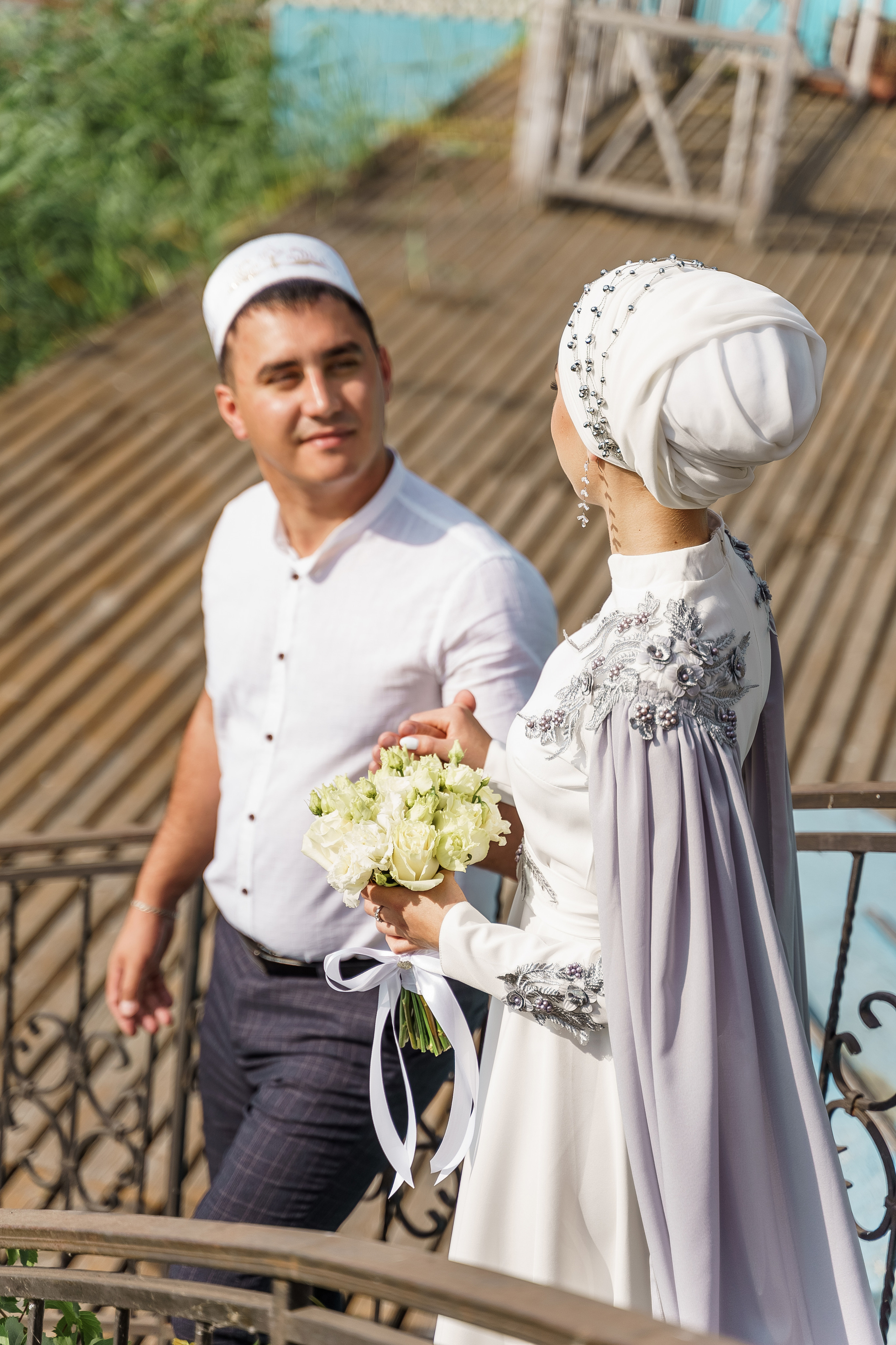 Венер и Линара, Соборная мечеть им. Хусаин-Бека. Свадебный семейный фотограф Ксения Божко Уфа Раевка никах в Нарыстау