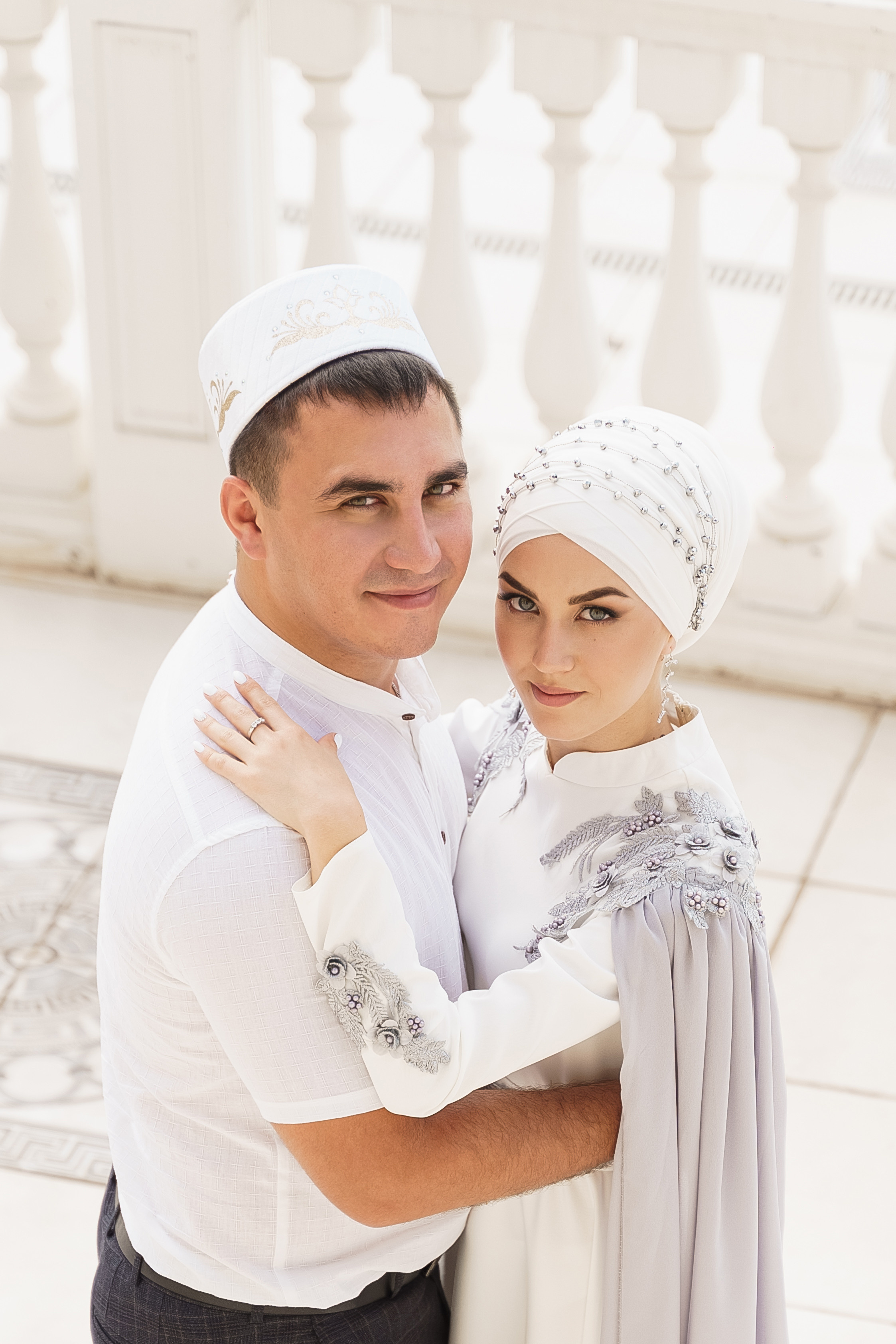 Венер и Линара, Соборная мечеть им. Хусаин-Бека. Свадебный семейный фотограф Ксения Божко Уфа Раевка никах в Нарыстау