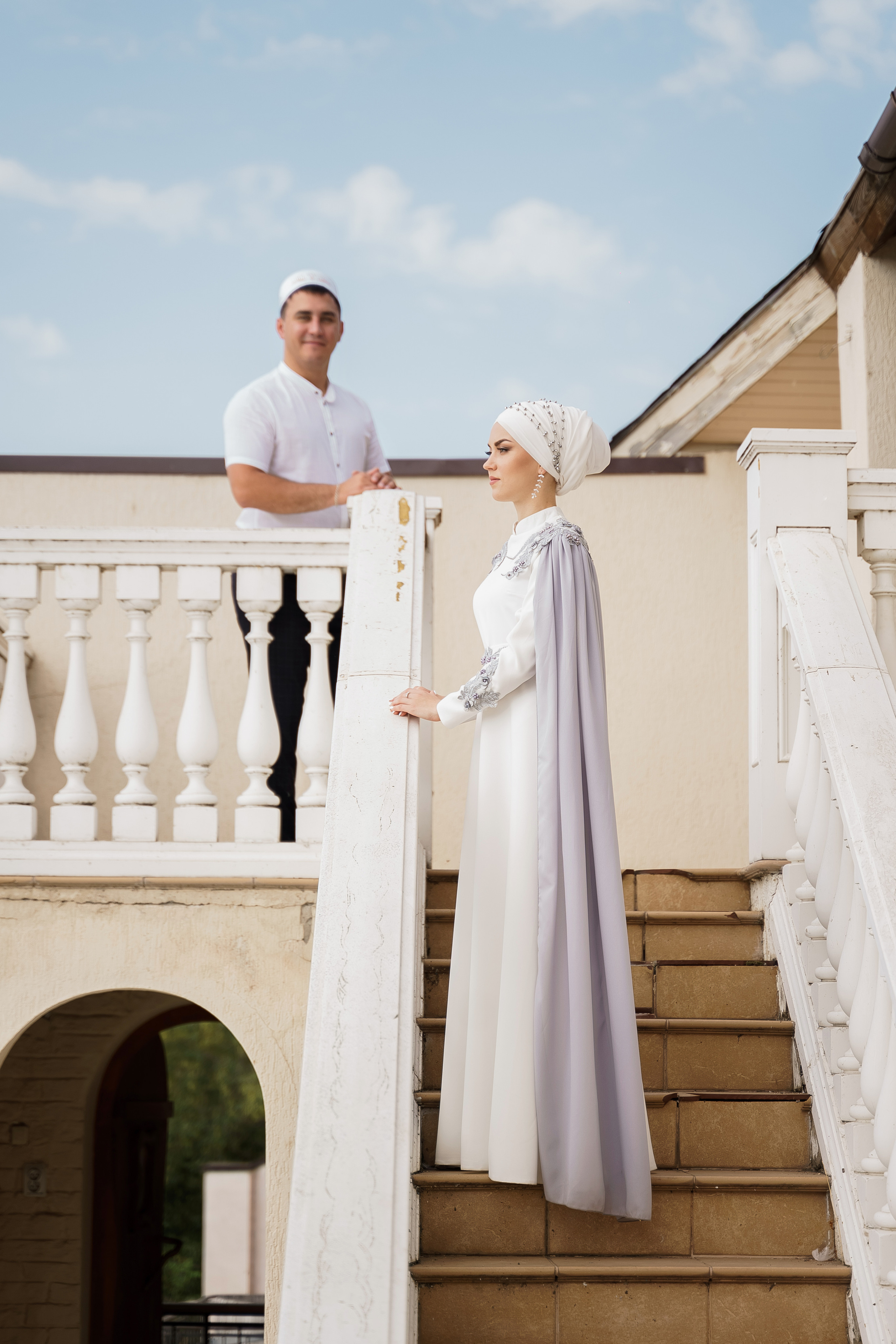 Венер и Линара, Соборная мечеть им. Хусаин-Бека. Свадебный семейный фотограф Ксения Божко Уфа Раевка никах в Нарыстау