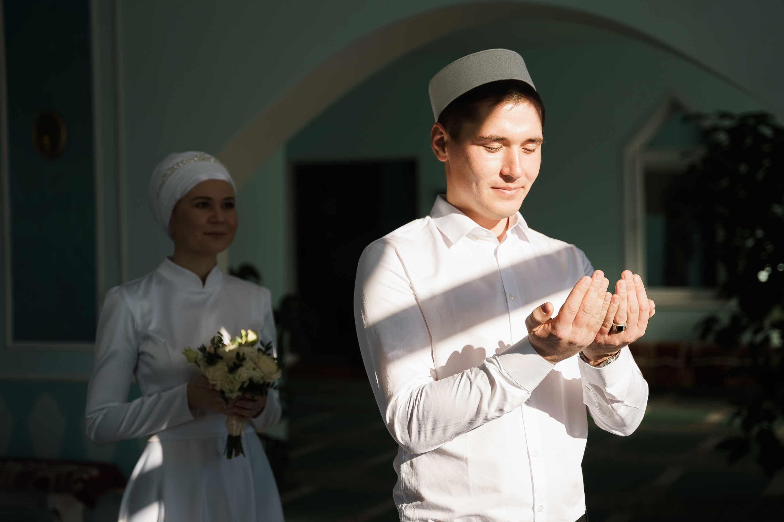 Алмаз и Юлия, Раевская мечеть. Свадебный семейный фотограф Ксения Божко Уфа Раевка никах в Нарыстау