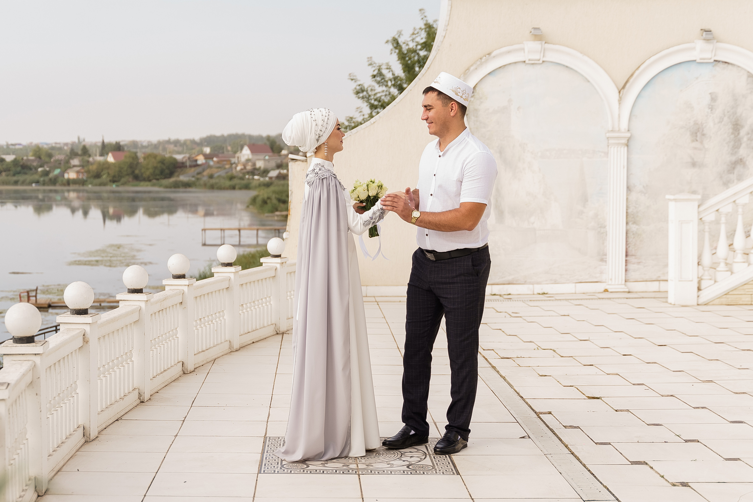 Венер и Линара, Соборная мечеть им. Хусаин-Бека. Свадебный семейный фотограф Ксения Божко Уфа Раевка никах в Нарыстау