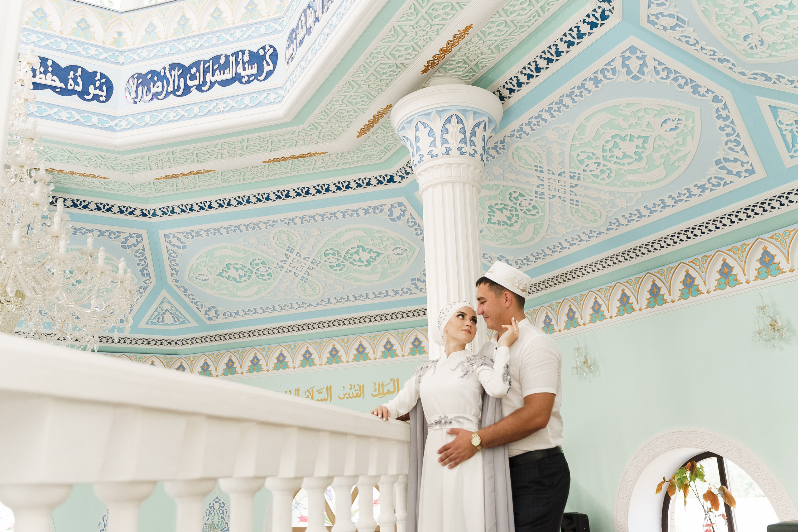 Венер и Линара, Соборная мечеть им. Хусаин-Бека. Свадебный семейный фотограф Ксения Божко Уфа Раевка никах в Нарыстау