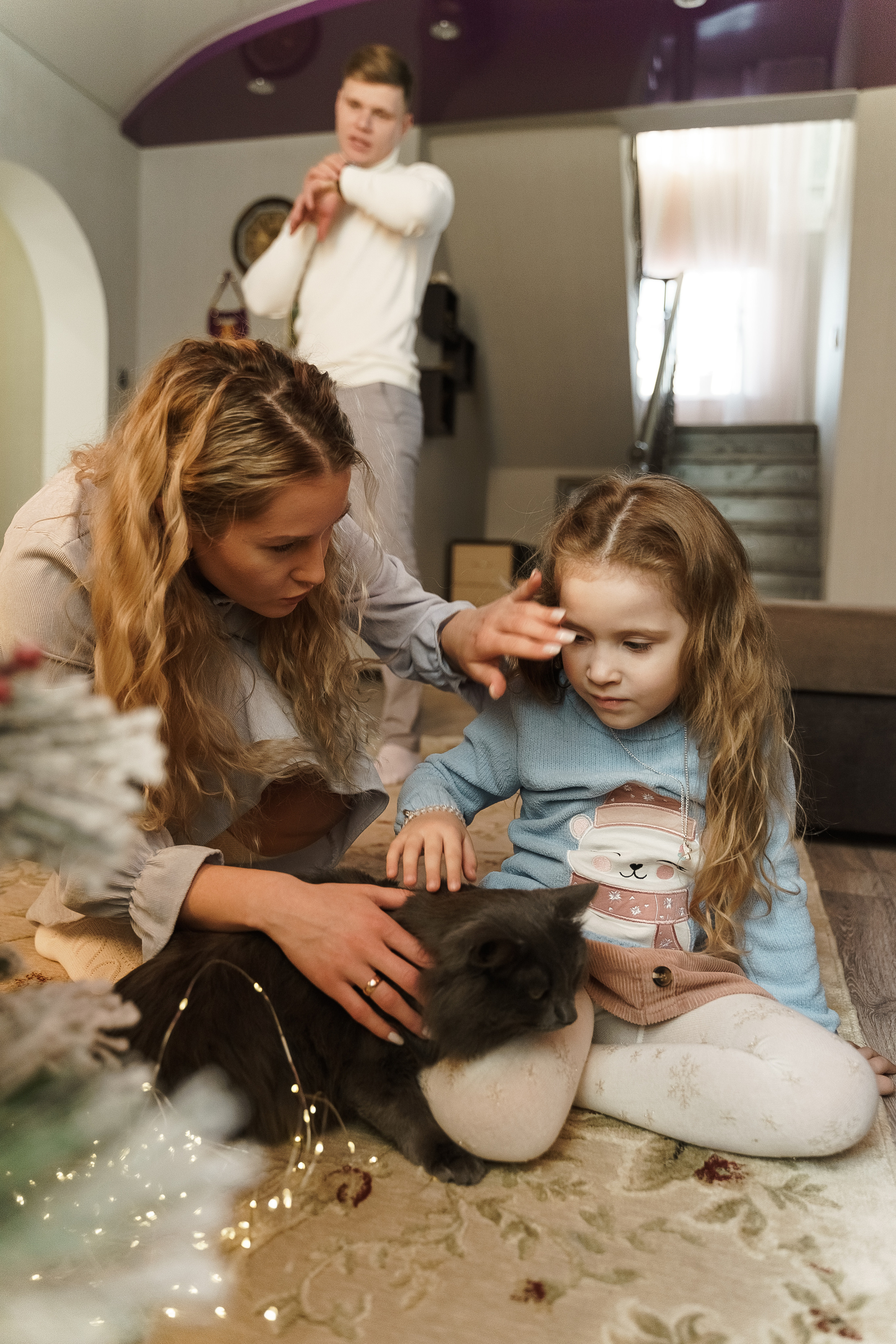 Алина, Алик и Малика — Новый год дома. Свадебный семейный фотограф Ксения Божко Уфа Раевка никах в Нарыстау