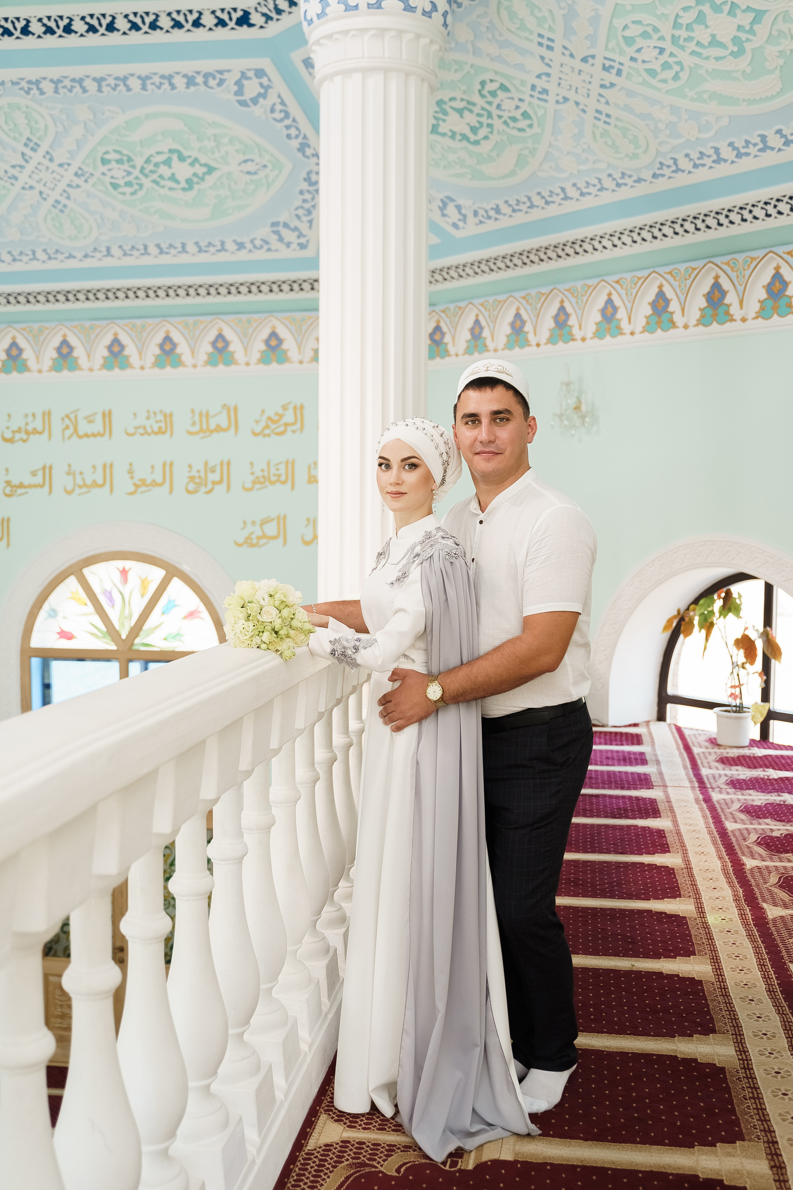 Венер и Линара, Соборная мечеть им. Хусаин-Бека. Свадебный семейный фотограф Ксения Божко Уфа Раевка никах в Нарыстау