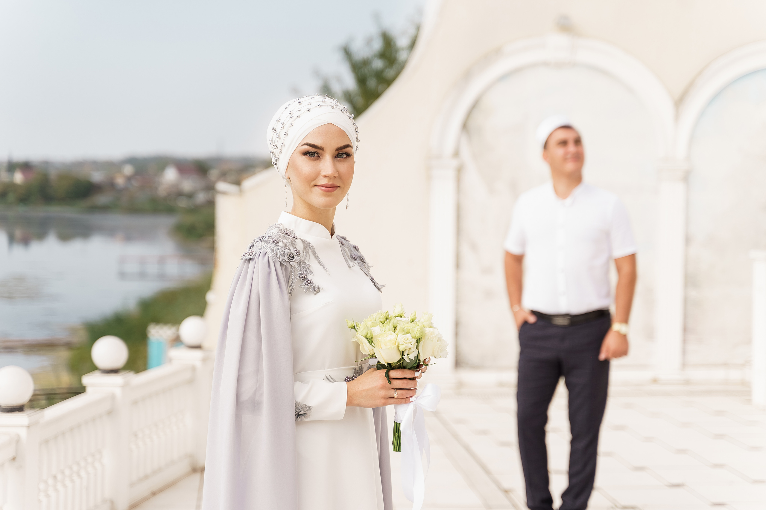 Венер и Линара, Соборная мечеть им. Хусаин-Бека. Свадебный семейный фотограф Ксения Божко Уфа Раевка никах в Нарыстау
